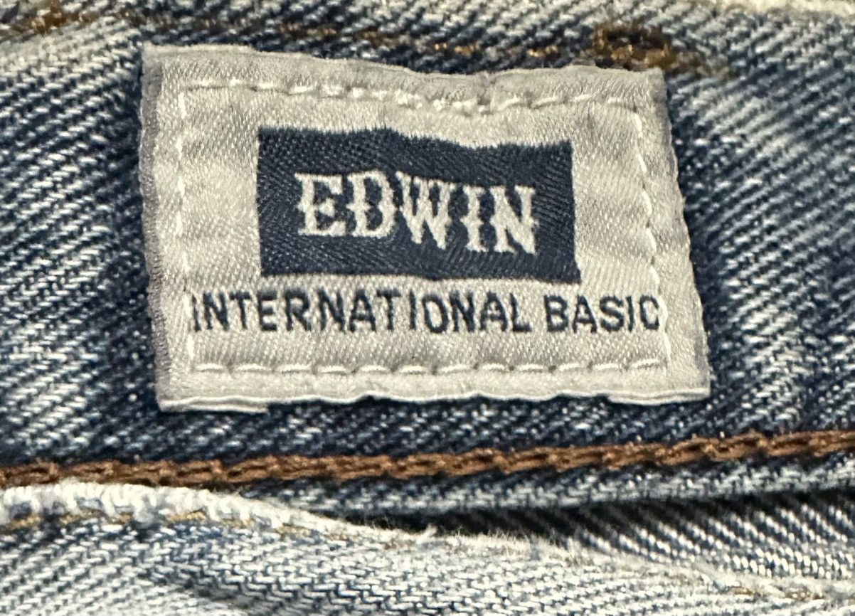 Edwin Vintage Edwin 403 Straight Leg Faded Blue Jeans Size US 30 / EU 46 - 9 Thumbnail