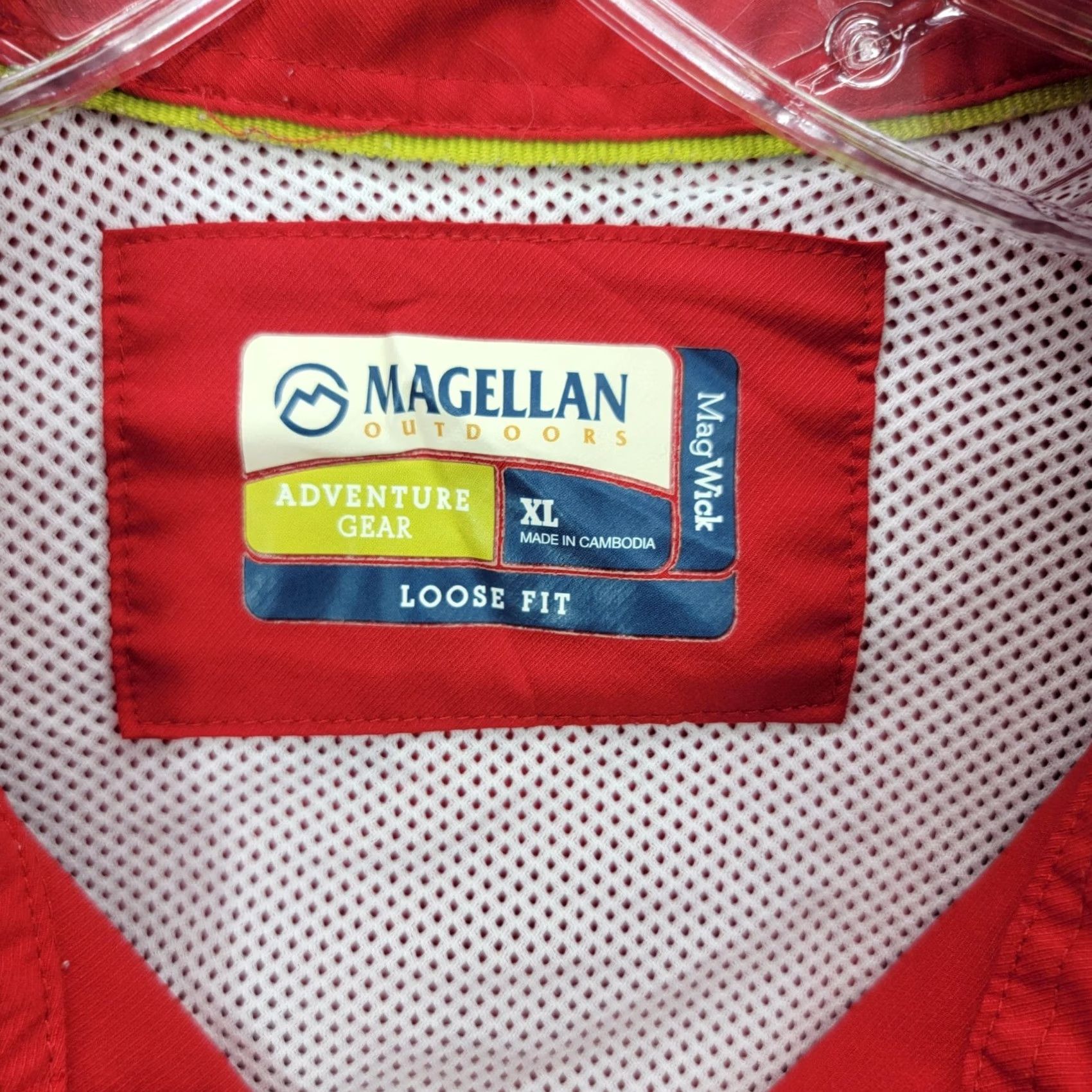 Vintage Magellan shirt Mens XL Fishing Red Angler Fit Mag Wick Pocket Vented Size US XL / EU 56 / 4 - 2 Thumbnail