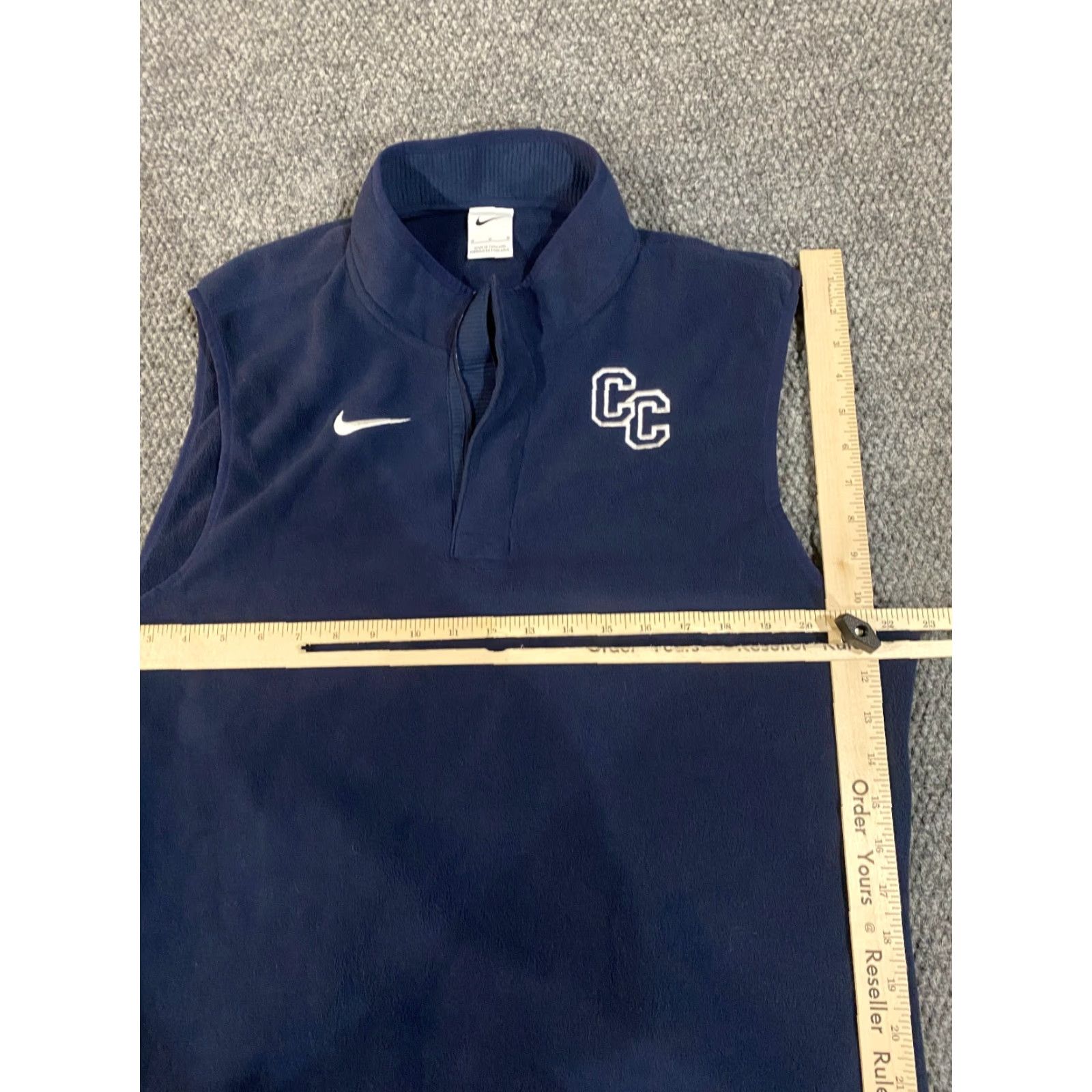 Nike Nike Sportswear Sweatshirt Pullover Mens M Navy Fleece Zip Mock Neck Logo Pocket Long Sleeve Regular Size US M / EU 48-50 / 2 - 3 Thumbnail