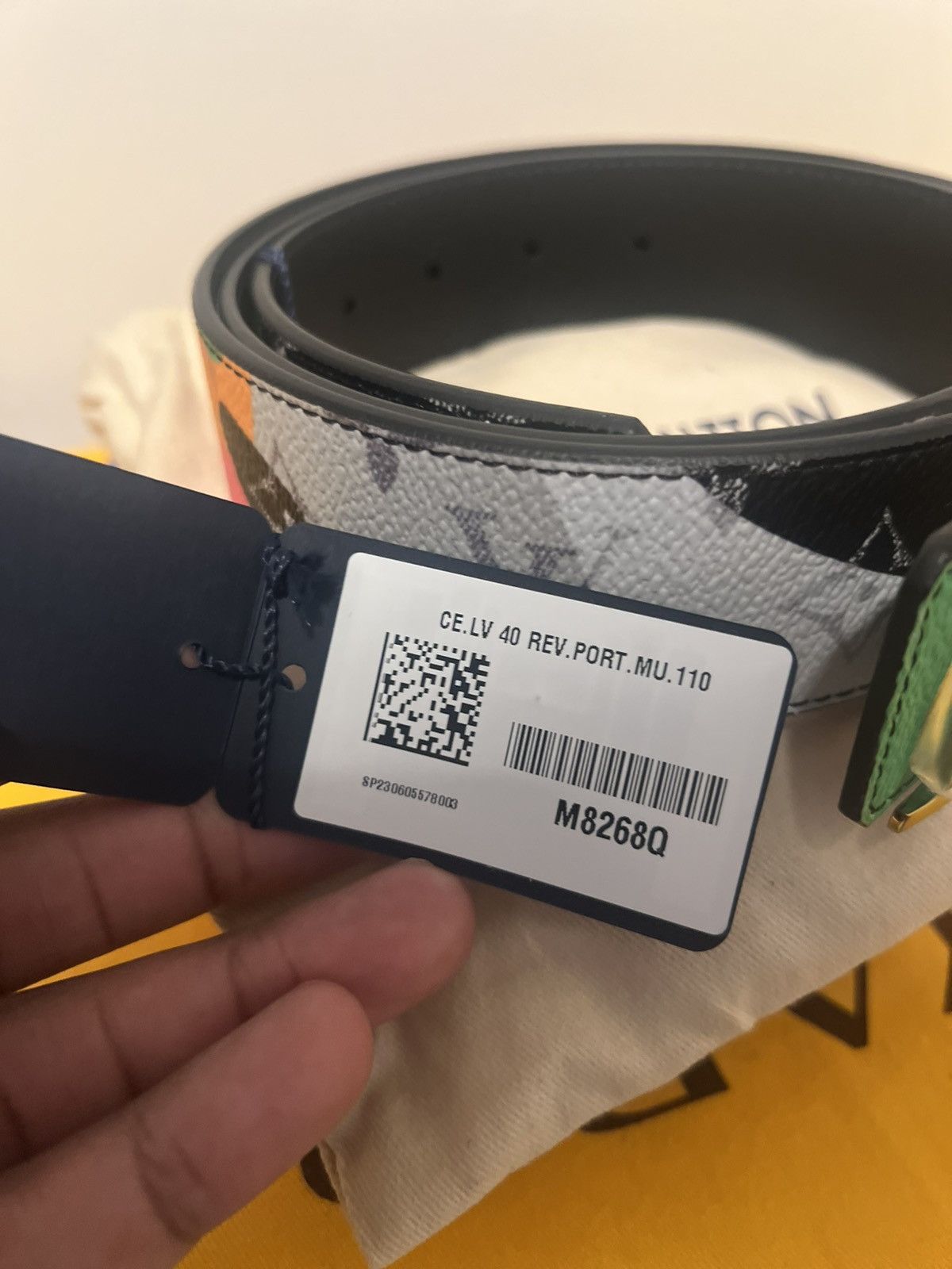 Louis Vuitton Louis Vuitton LV Kid Super Reversible Belt Size 44 - 11 Thumbnail