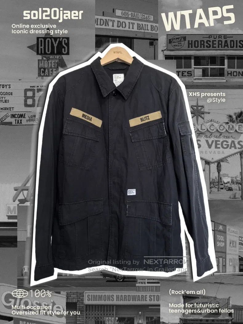Wtaps Wtaps Early diagonal four-pocket tiger print lined jacket Size US L / EU 52-54 / 3 - 1 Thumbnail