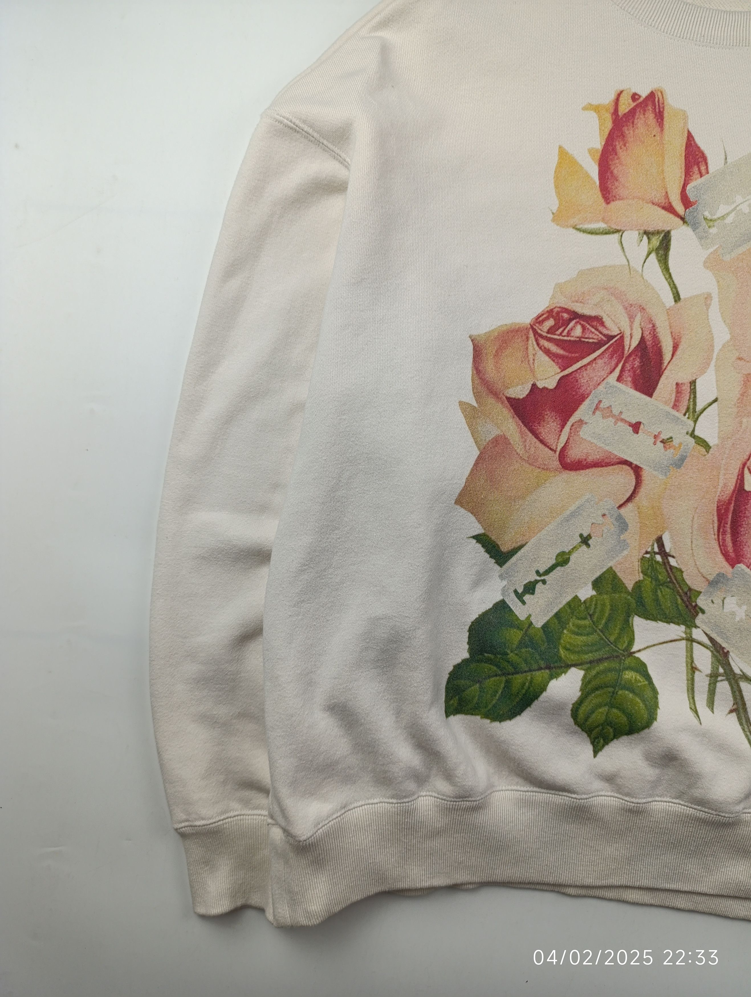 Undercover Undercover off-white rose and razor blade sweatshirt Size US S / EU 44-46 / 1 - 3 Thumbnail