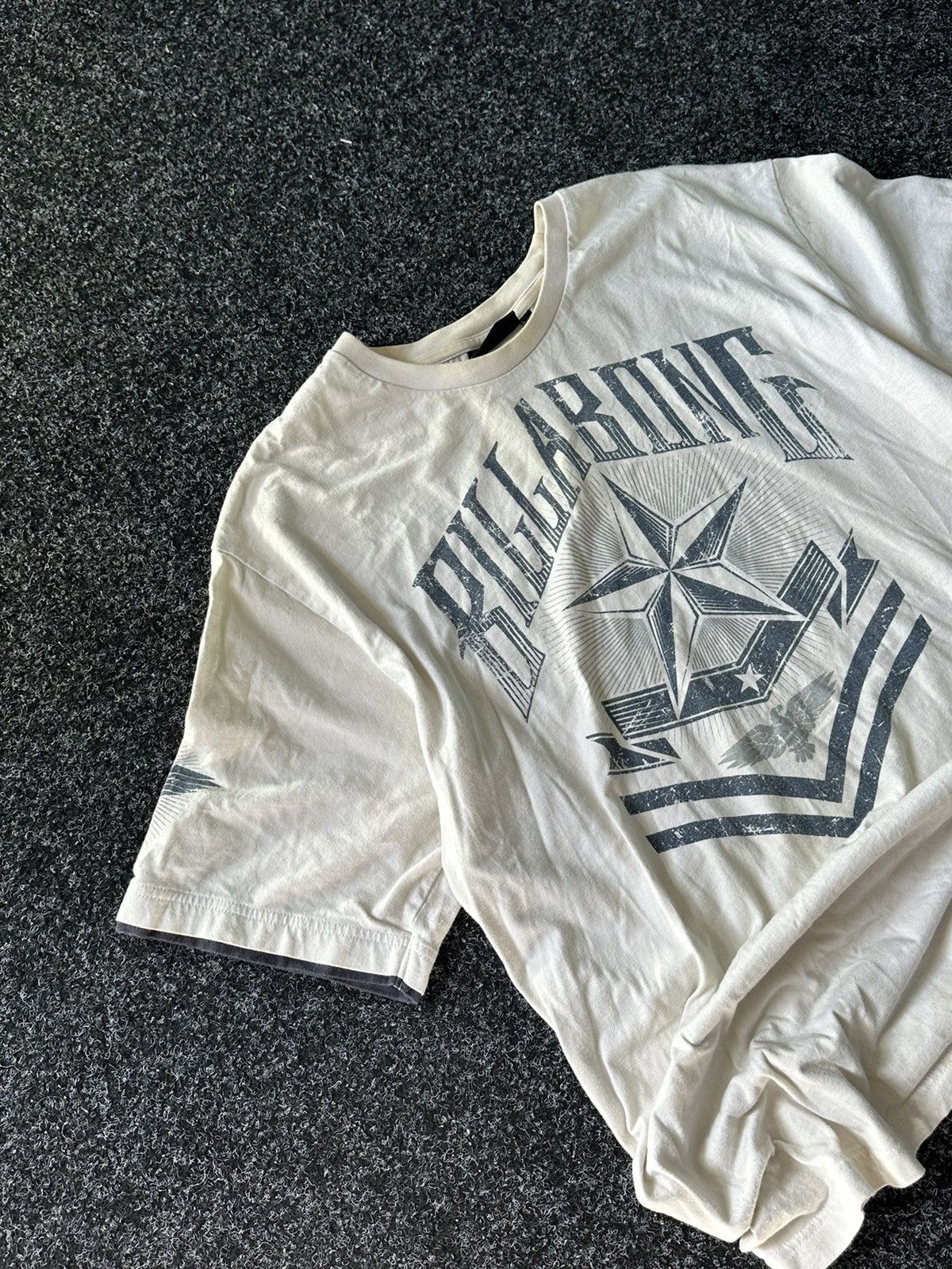 Billabong × Vintage 🚨Vintage 90s Big Logo BILLABONG Beige short sleeve Y2K Size US XXL / EU 58 / 5 - 2 Thumbnail