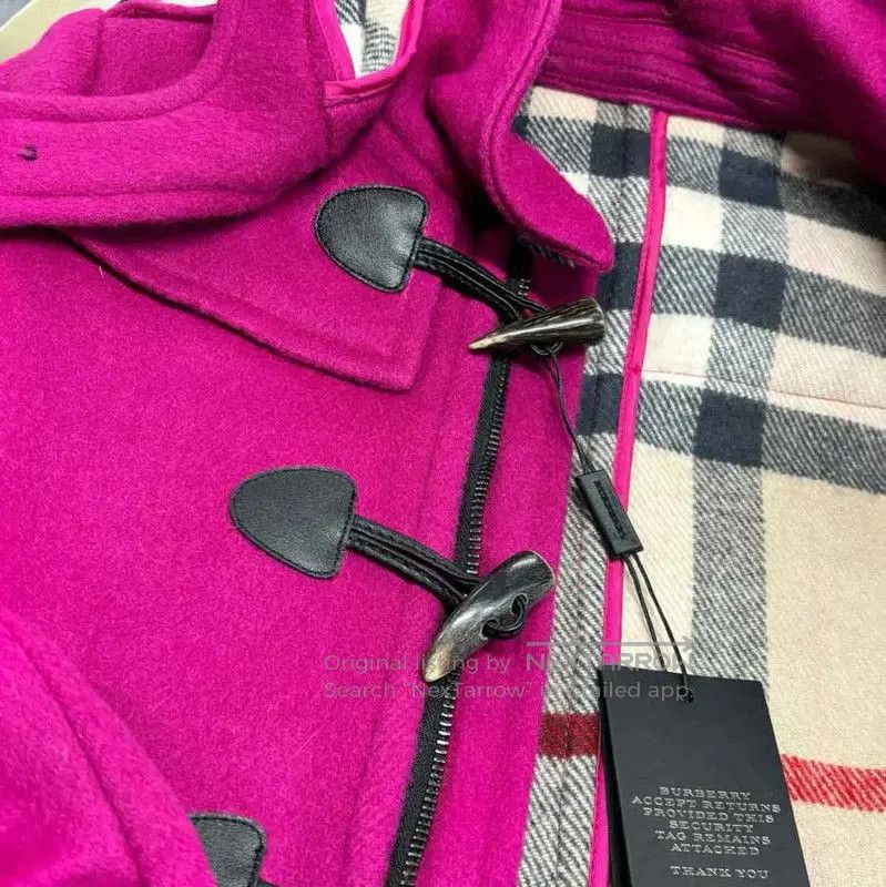 Burberry Burberry Pink Wool Mid-Length Women's Coat. Size M / US 6-8 / IT 42-44 - 4 Thumbnail