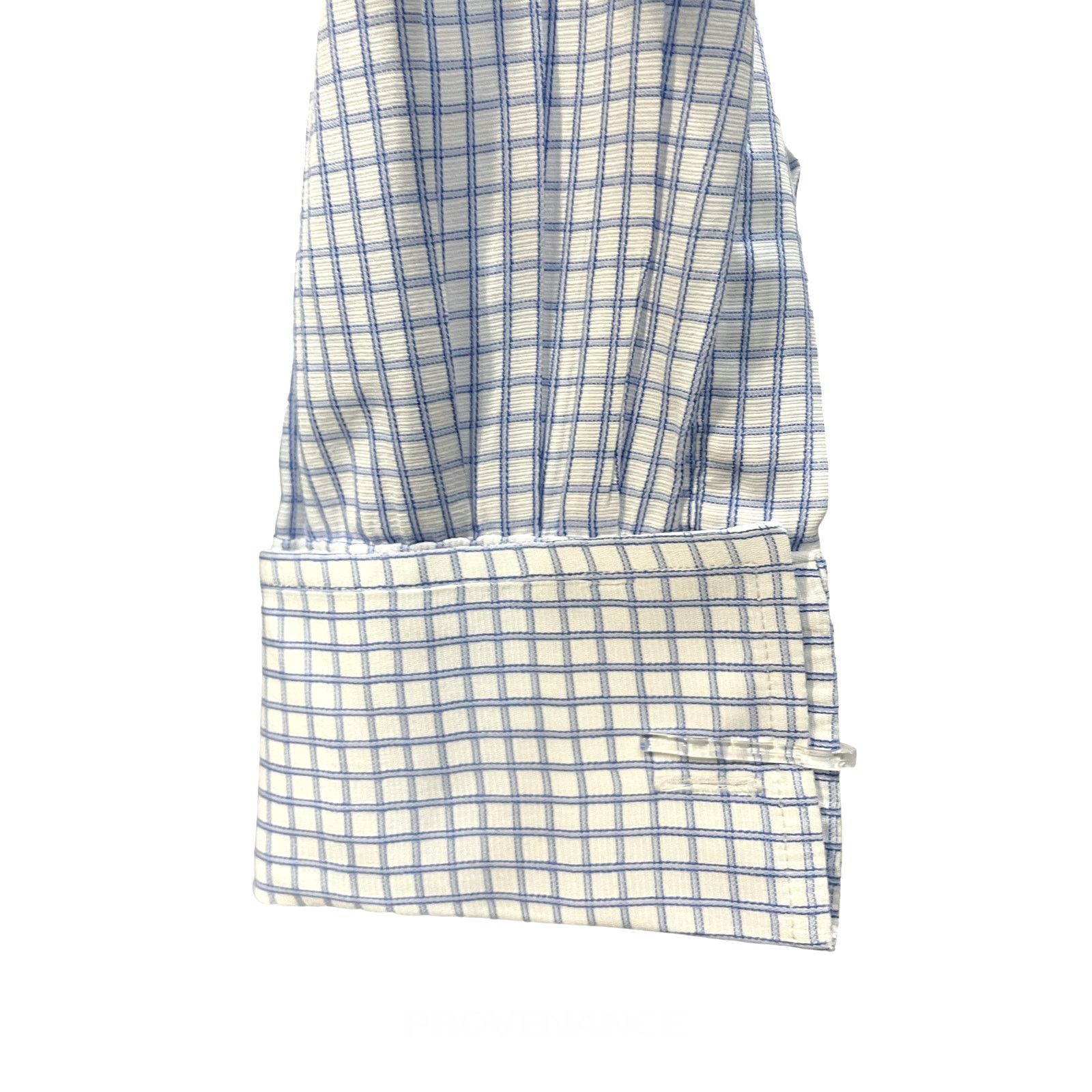 Thomas Pink 🔴 Thomas Pink Button Down Shirt - White/Blue Checked Size US M / EU 48-50 / 2 - 8 Thumbnail