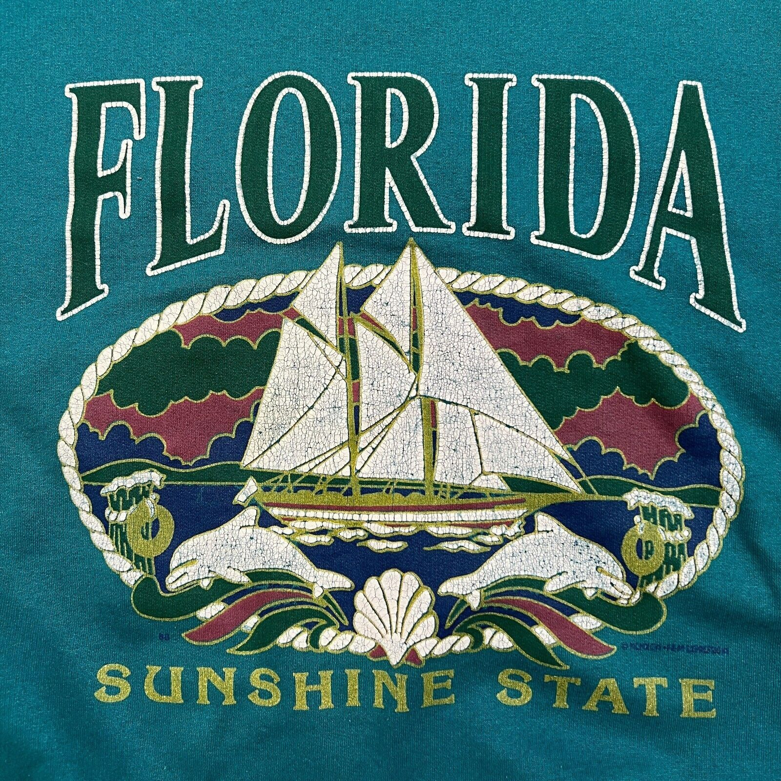 Vintage × Warner Bros VTG 90s Florida State Sweatshirt XL USA Looney Tunes Crew Size US XL / EU 56 / 4 - 2 Thumbnail