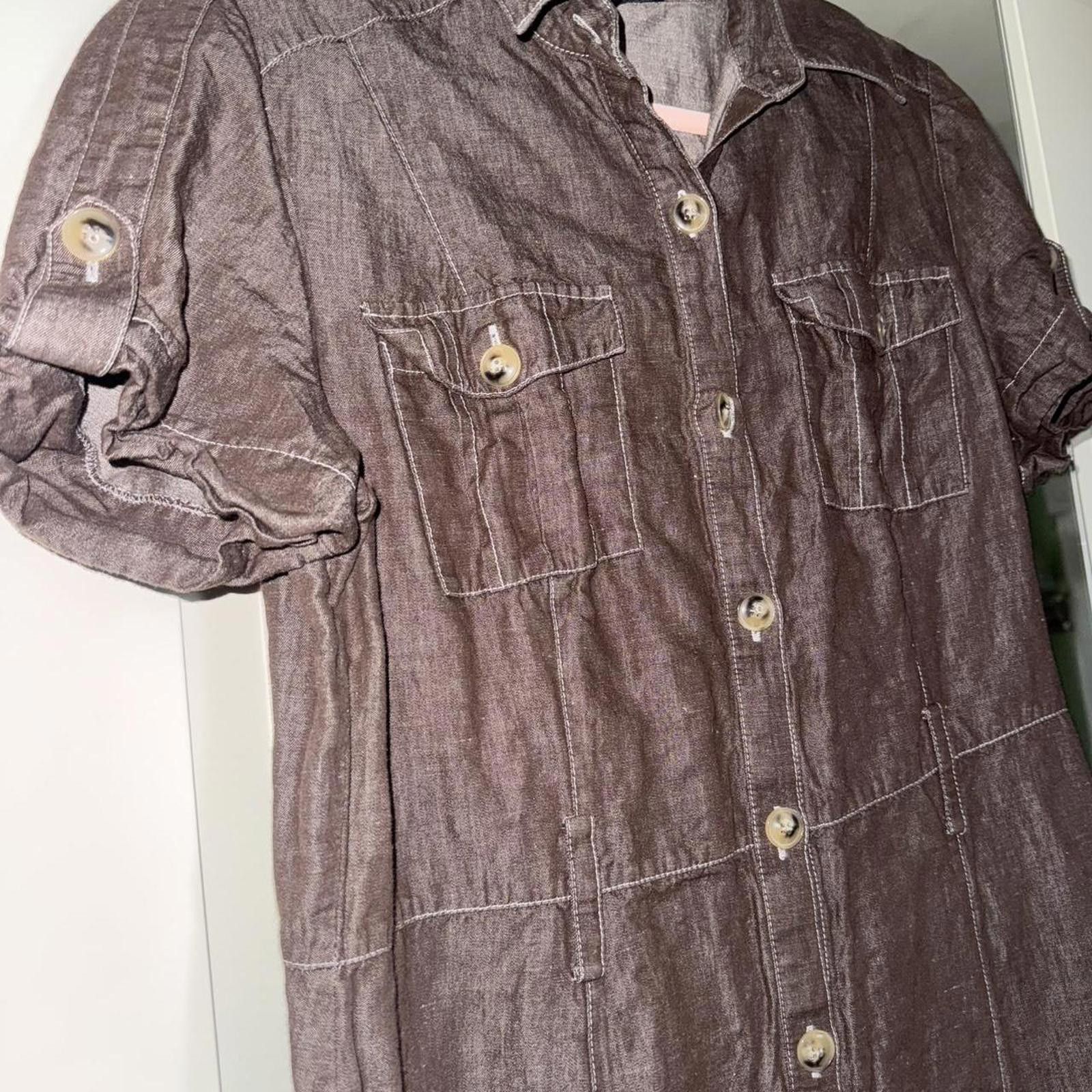 Designer Lafayette 148 safari dress #lafayette148dress Size XXL / US 16-18 / IT 52-54 - 3 Thumbnail