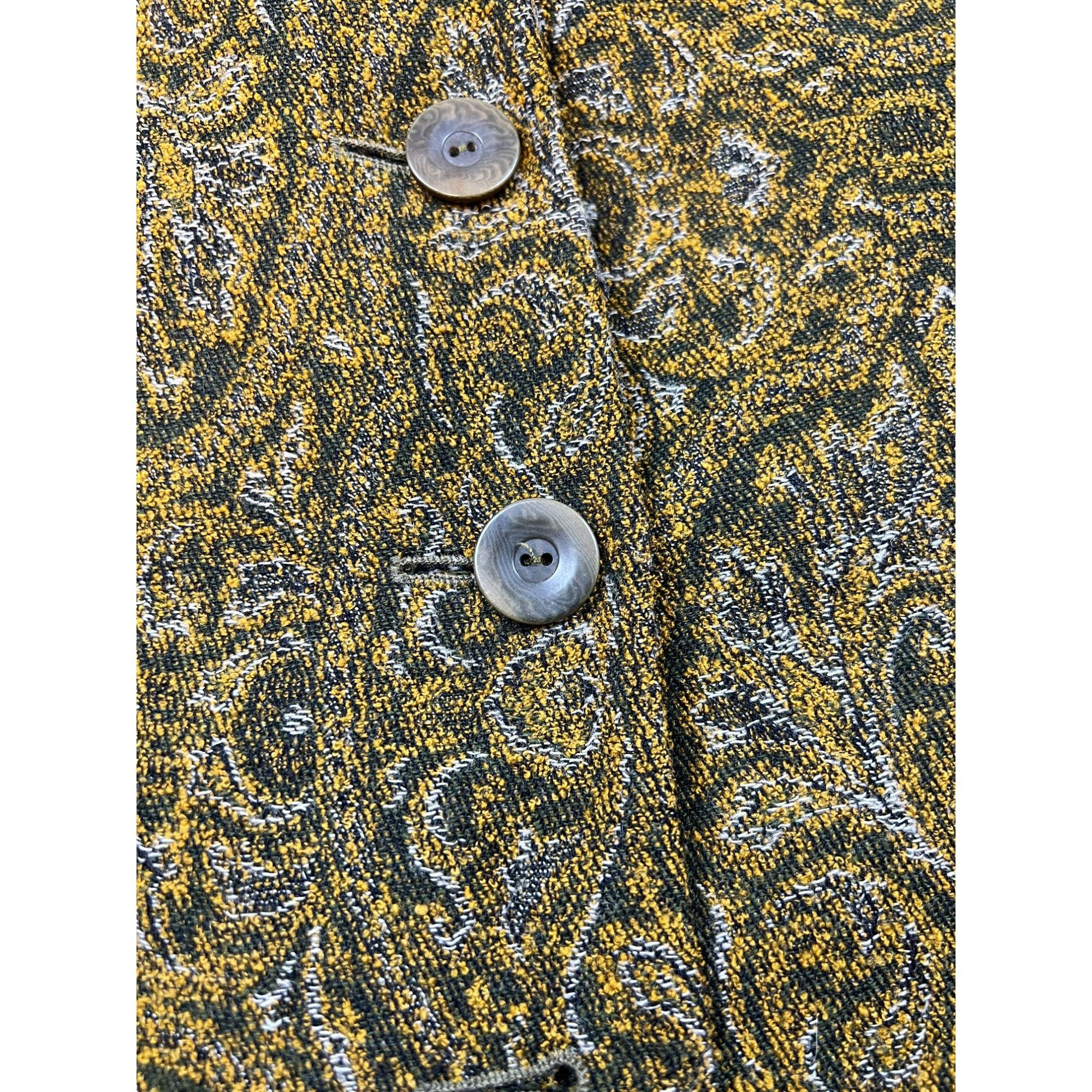 Kenzo Paris Abstract Pattern Tweed Coat (Y0680)