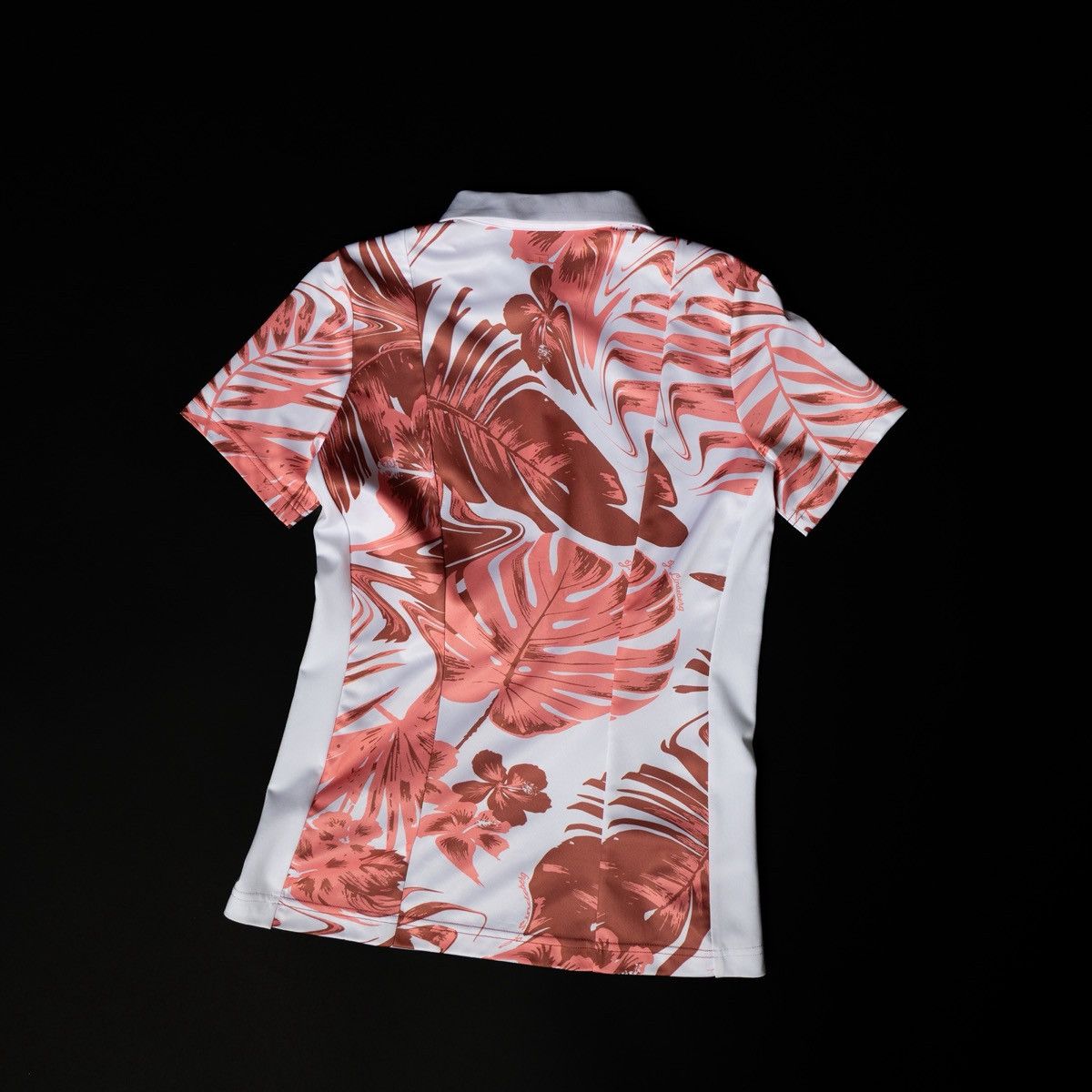J.Lindeberg J.Lindeberg Womens Polo Shirt Floral Pink White Short Sleeve Size S / US 4 / IT 40 - 5 Thumbnail