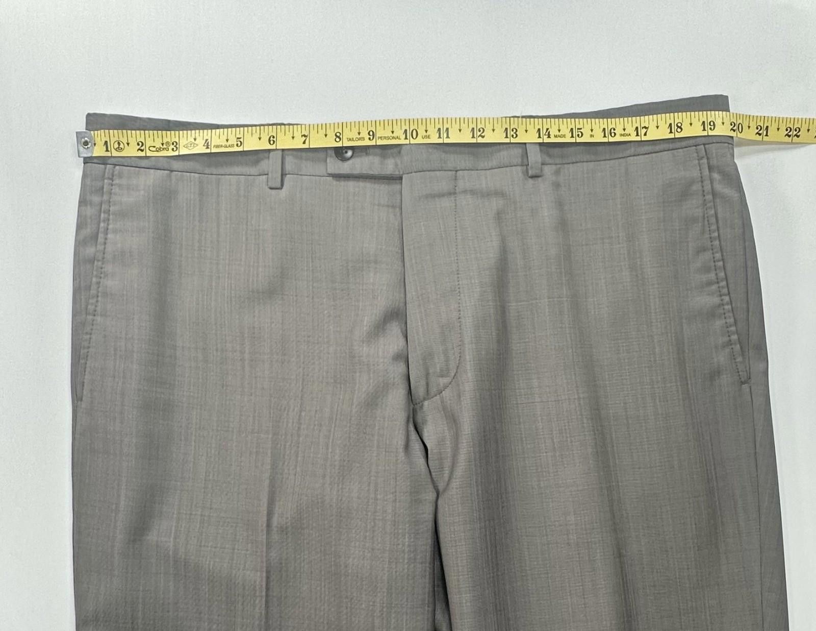 CCS CCS Sarar Flat Front Straight Leg Dress Pants Gray Men 40/33 Size US 40 / EU 56 - 3 Thumbnail
