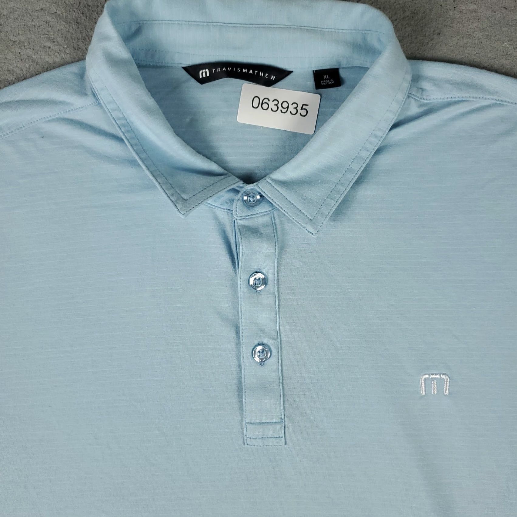 TravisMathew Travis Mathew Polo Shirt Mens XL Size Blue Casual Short Sleeve Size US XL / EU 56 / 4 - 2 Thumbnail