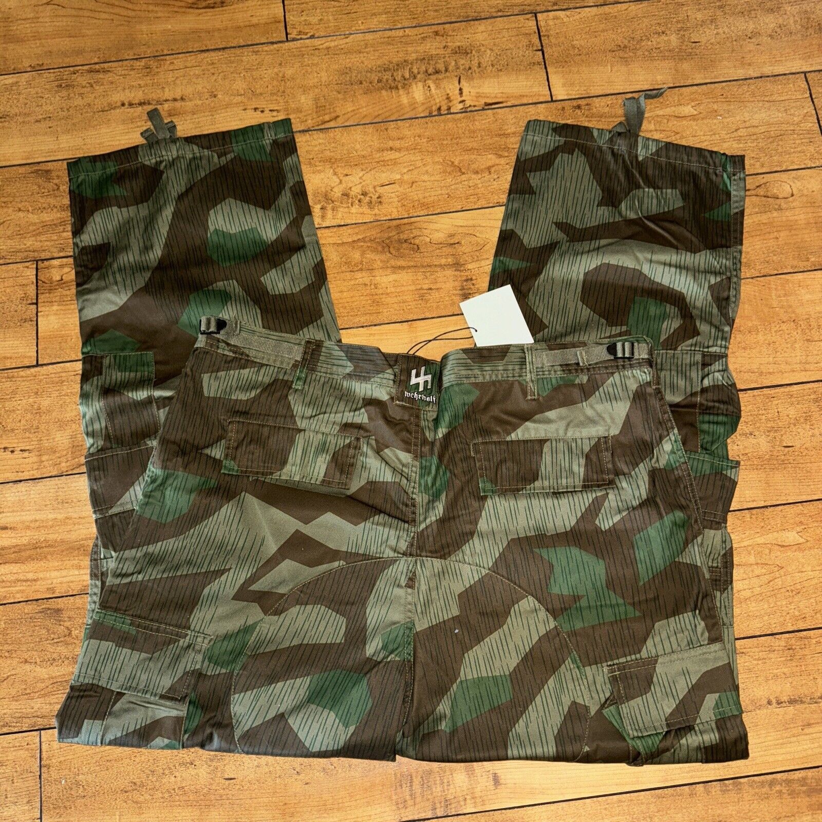 Vintage Wehrwolf Clothing Men’s Camo Cargo Military Pants XL 40x33 Size US 40 / EU 56 - 6 Thumbnail