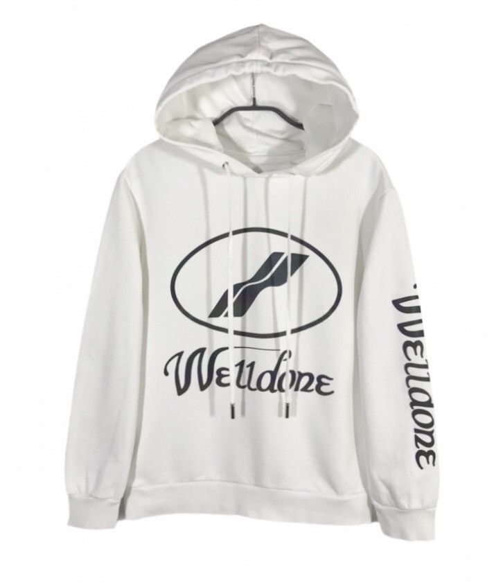 WE11DONE Welldone Hoodie Acid Reflective Logo Columbian Fit Size L / US 10 / IT 46 - 1 Thumbnail