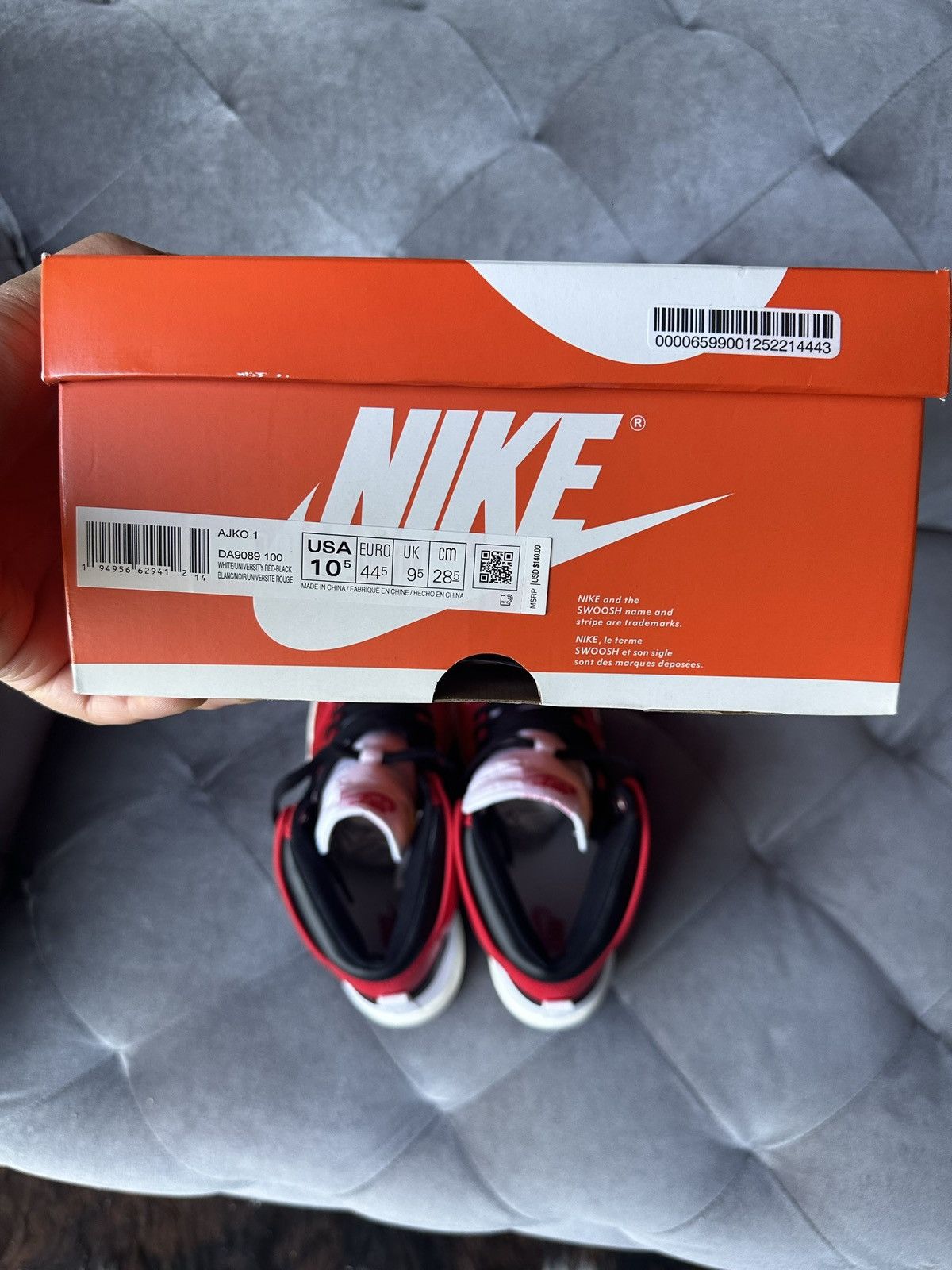 Nike Jordan AJKO 1 CHICAGO Size US 10.5 / EU 43-44 - 3 Thumbnail