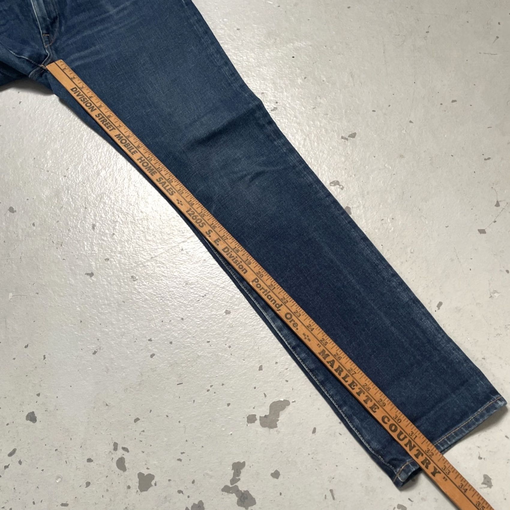 KATO Hiroshi Kato Slim 4 Way Selvedge 14oz Blue Denim USA Mens Jeans - Unisex Regular Size - 33" - Vintage Style Size US 33 - 3 Thumbnail