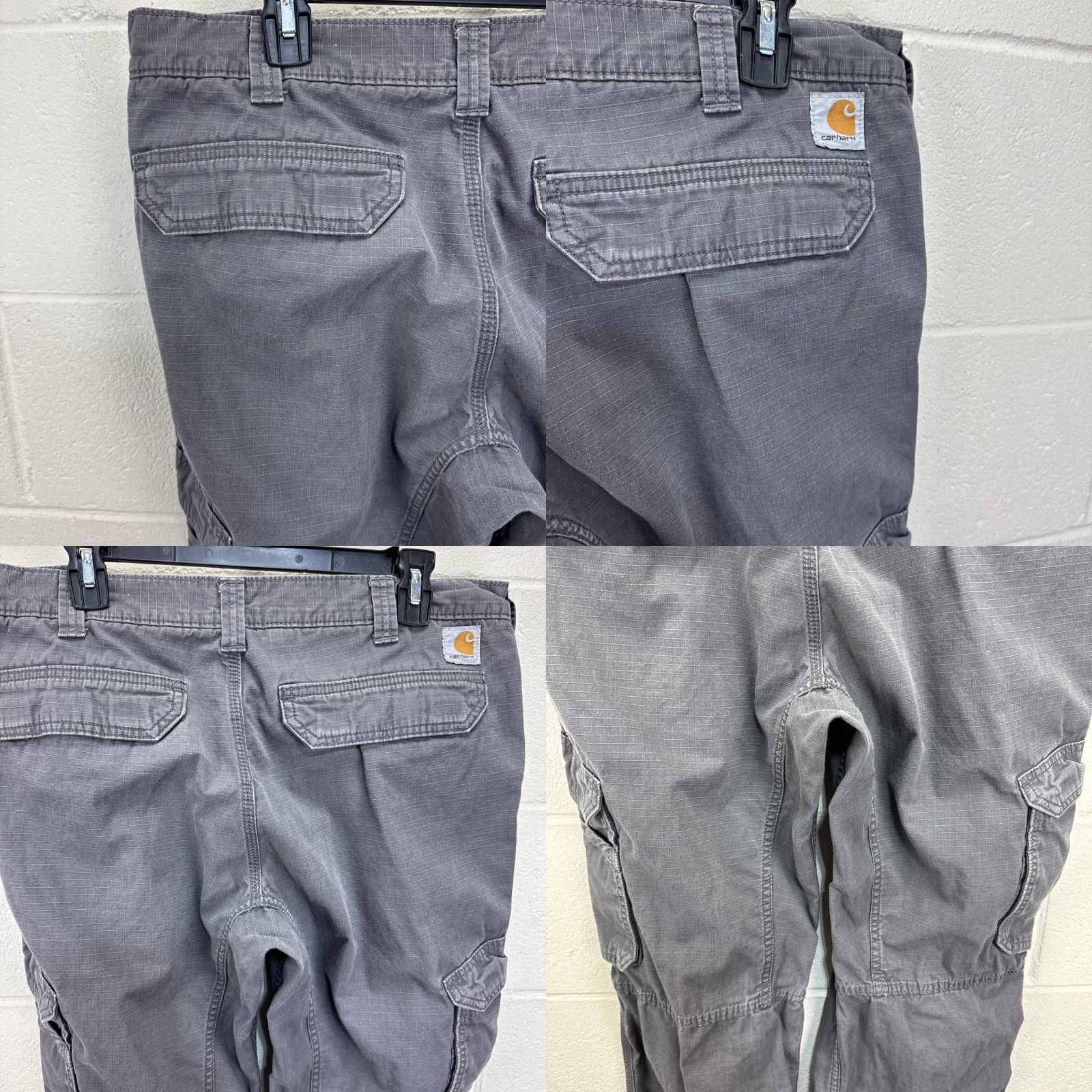 Carhartt Carhartt Force Cargo Pants Mens 36x30 Relaxed Fit Gray 101148 Workwear Cargo Pocket Zip RipStop Cotton Canvas USA Grunge Logo Size US 36 / EU 52 - 8 Thumbnail
