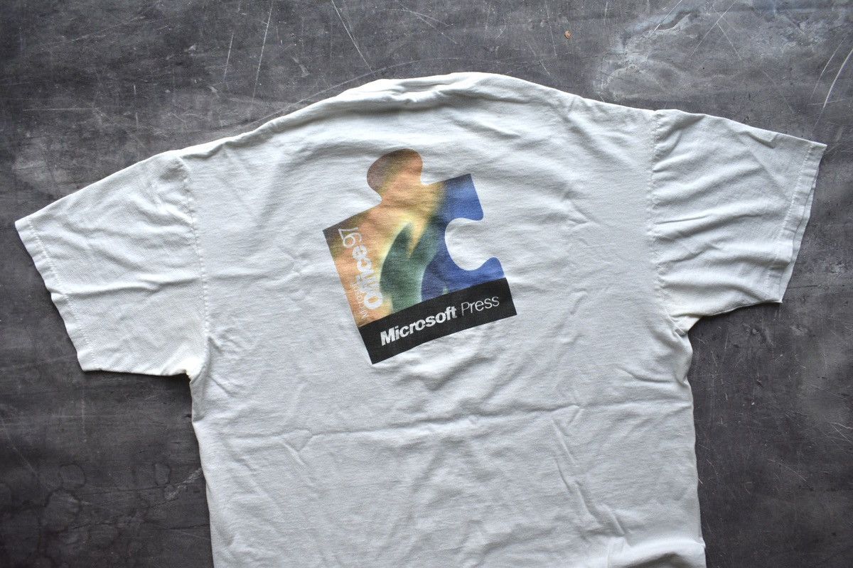 Microsoft × Vintage Vintage 90s Borders X Microsoft Promo T-Shirt (XL) Size US XL / EU 56 / 4 - 3 Thumbnail
