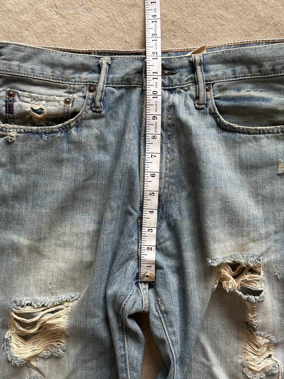 Vintage Abercrombie & Fitch Thrashed Vintage Denim | US33 Size US 33 - 4 Thumbnail