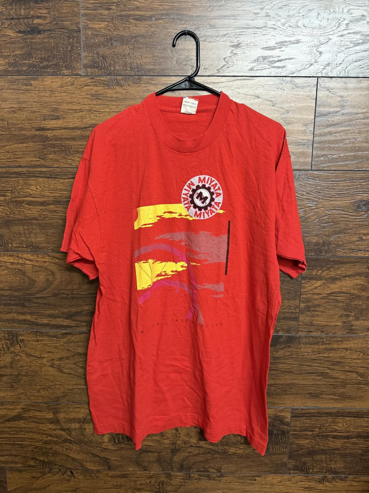 Fruit Of The Loom VTG Miyata Bike T-shirt World Class Bicycles Tee - XL Size US XL / EU 56 / 4 - 1 Thumbnail