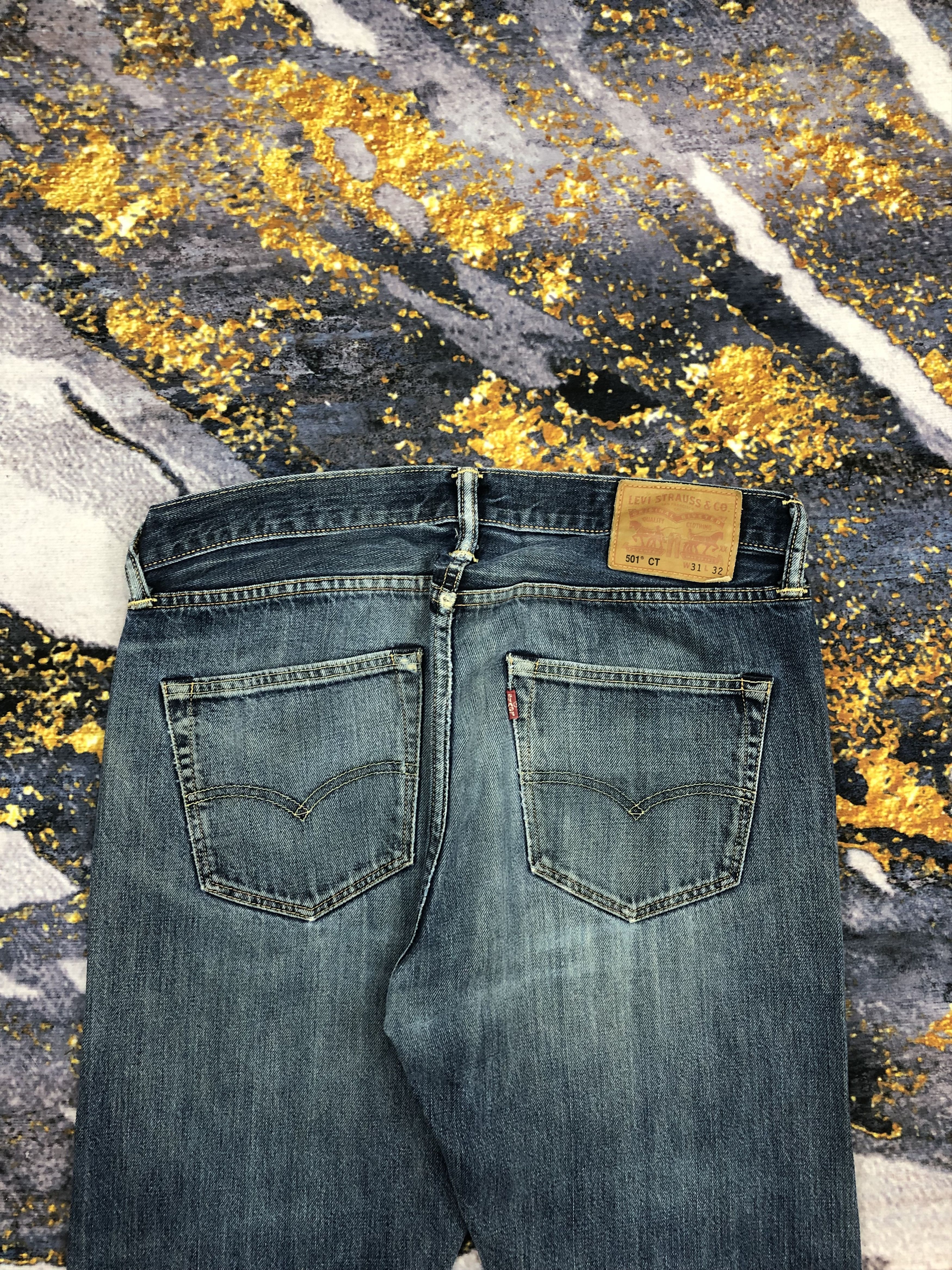 Levi's Vintage Levis 501 ct Faded Blue Jeans DPP0061 Size US 34 / EU 50 - 4 Thumbnail