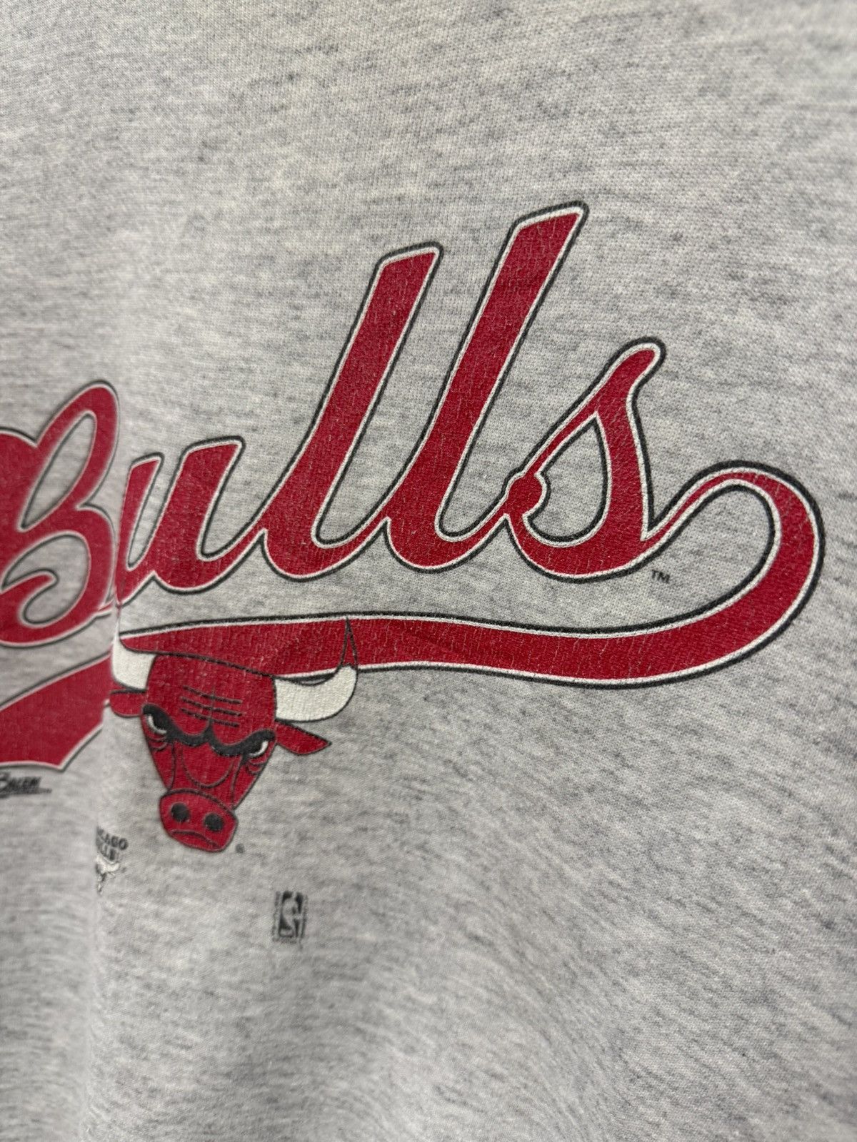 Vintage 🔥 Vtg 90s Salem NBA Chicago Bulls USA Big Print Logo Sweat Size US L / EU 52-54 / 3 - 6 Thumbnail