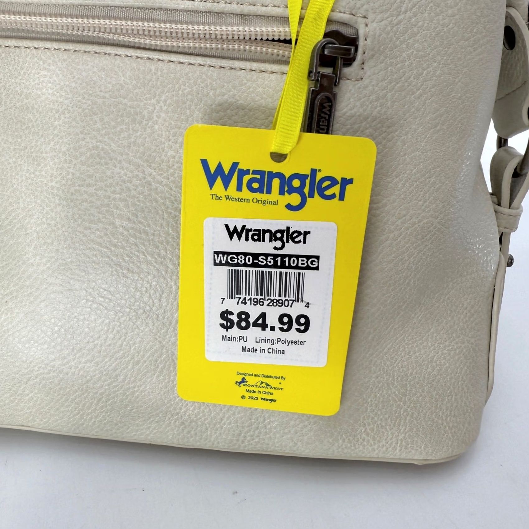 Wrangler VINTAGE Wrangler Satchel Bag Western Style Purse Studded Accents Western? Size ONE SIZE - 3 Thumbnail
