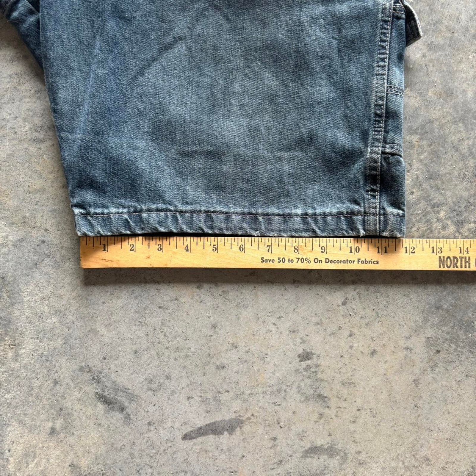 JNCO × Vintage × Wrangler Y2K Baggy Cargo Jean Shorts Size US 36 / EU 52 - 7 Thumbnail
