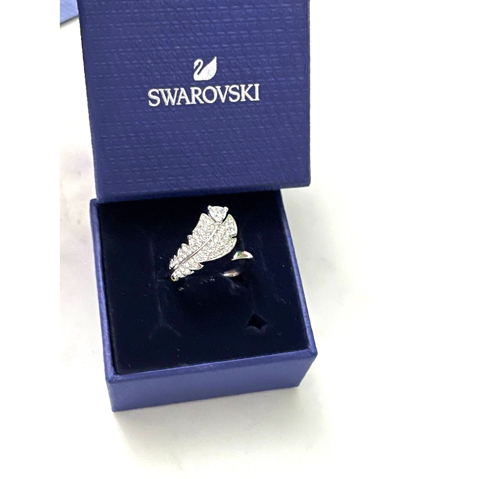 Swarovski Swarovski Feather Nice Ring White size 6/52 Size ONE SIZE - 4 Thumbnail