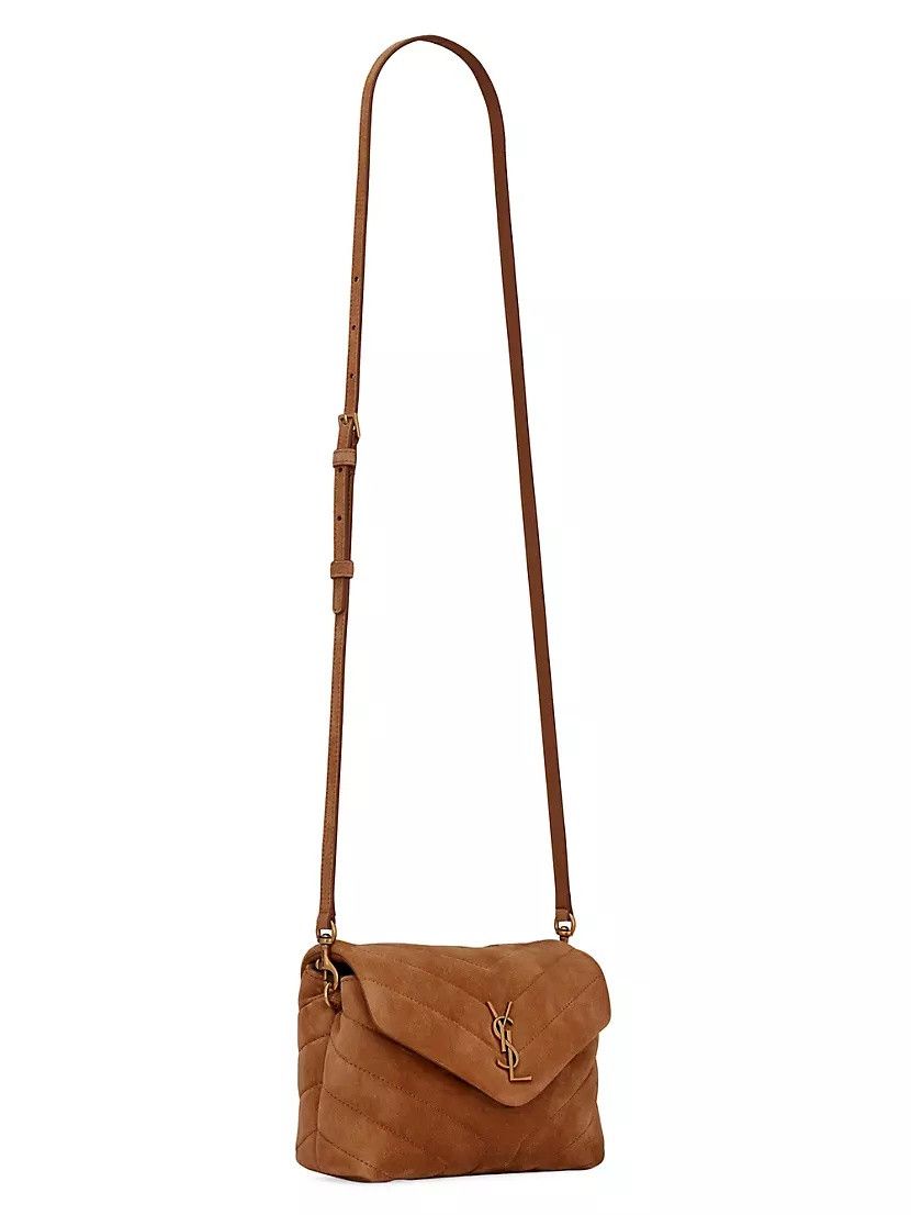 Saint Laurent Paris o1s1wg111125 Toy Loulou Crossbody Bag in Quilted Suede Size ONE SIZE - 3 Thumbnail