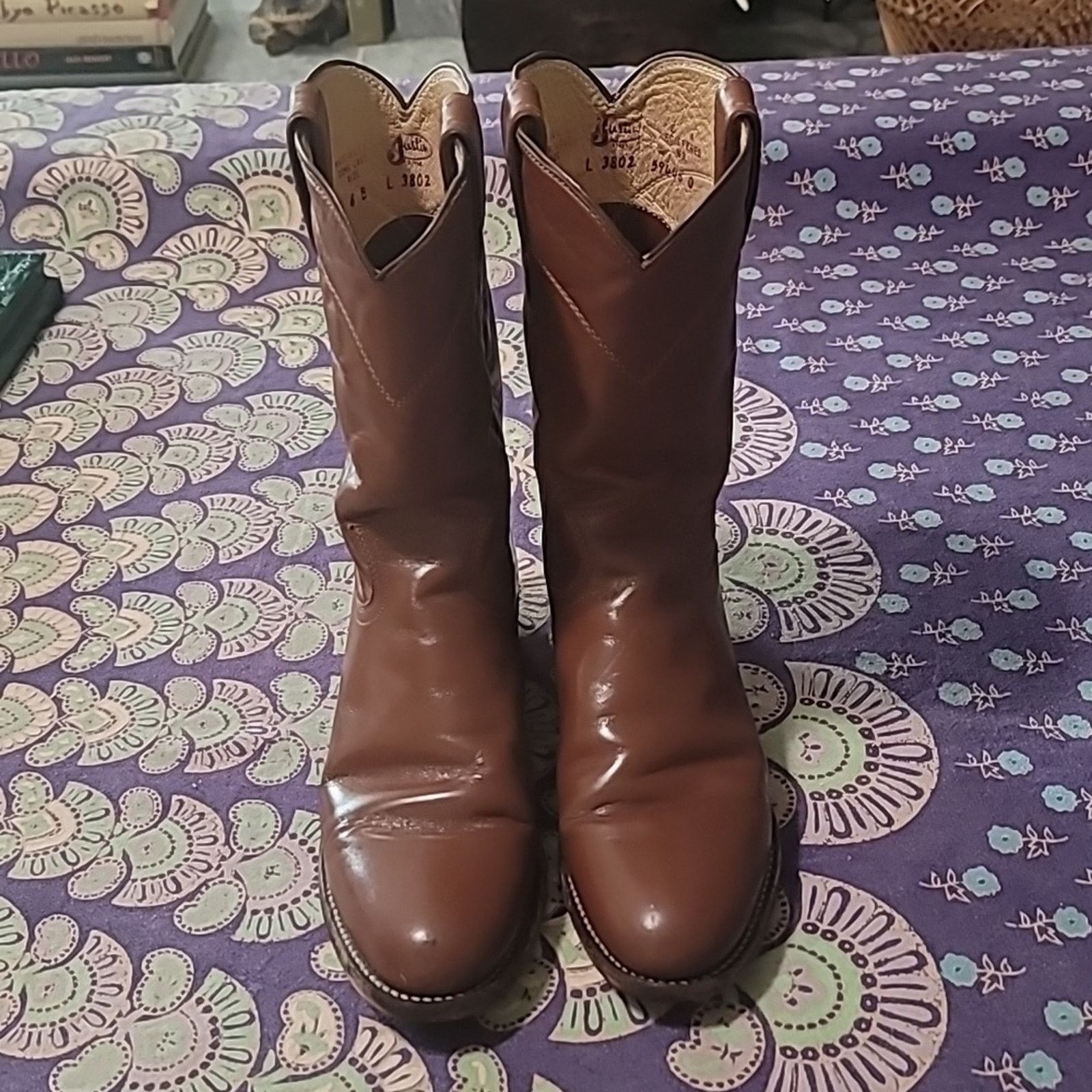 Justin Boots Vintage Justin Cowgirl Boots Made in USA Size US 6 / IT 36 - 1 Thumbnail