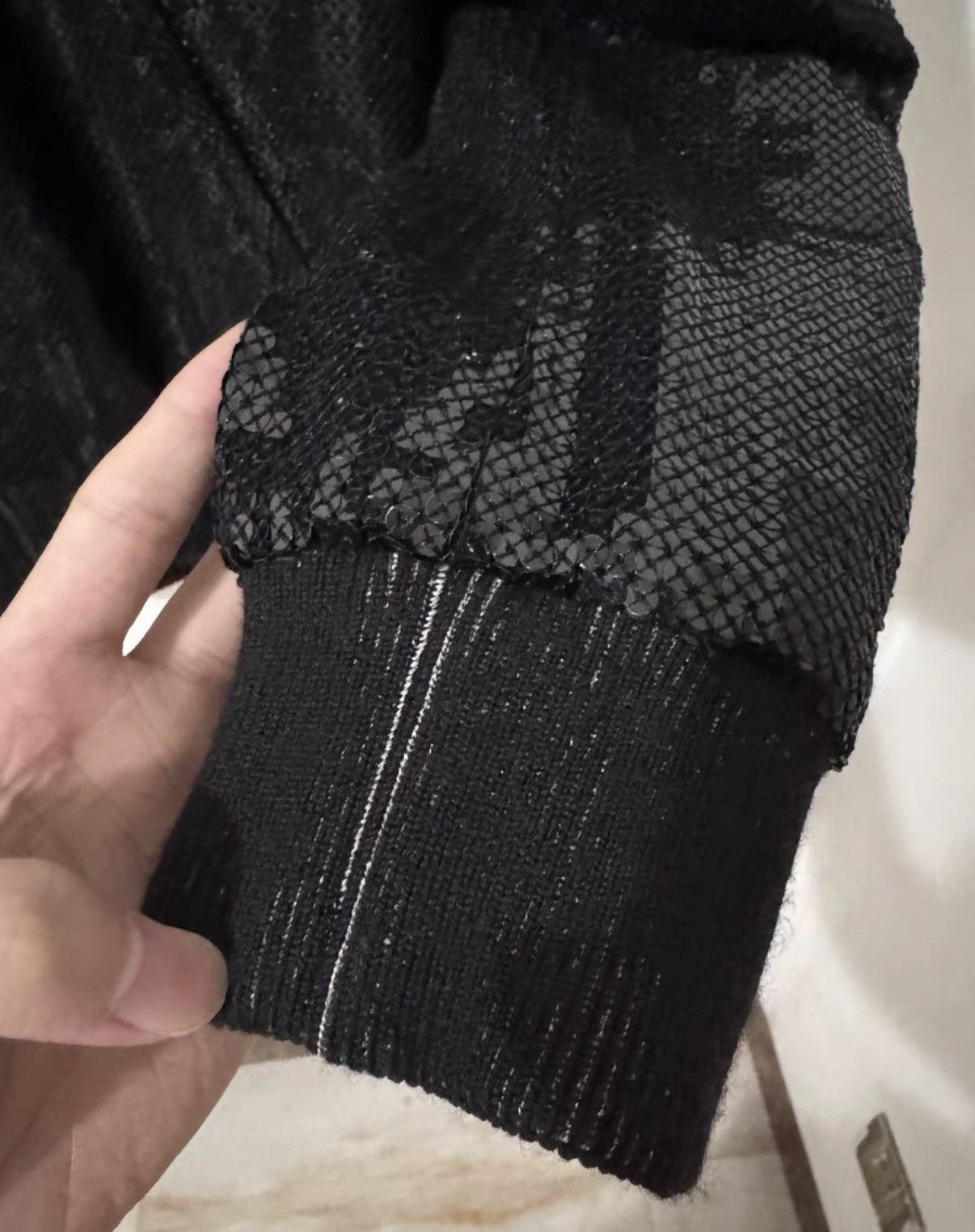Saint Laurent Paris SLP 17FW "Black Knight" Round Sequin Jacket / Varsity Jacket Size US M / EU 48-50 / 2 - 5 Thumbnail