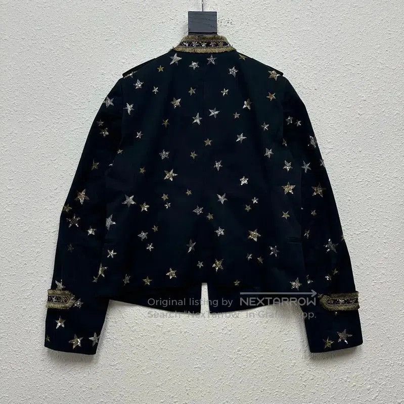 Valentino Valentino Black Embroidered Jacket for Women . Size M / US 6-8 / IT 42-44 - 2 Thumbnail