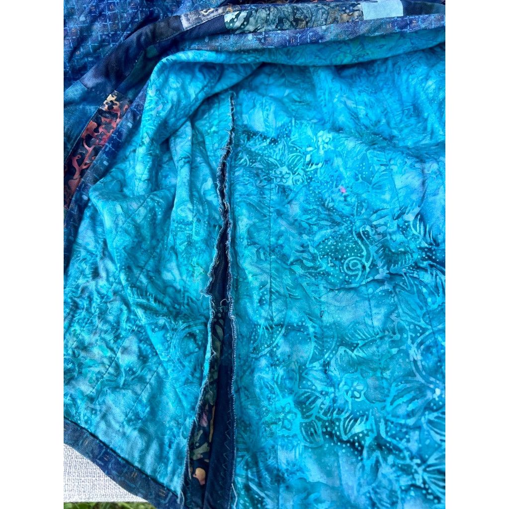 Handmade Vintage Handmade Quilted Jacket Y2K Grandmacore Cottagecore Size M / US 6-8 / IT 42-44 - 7 Thumbnail