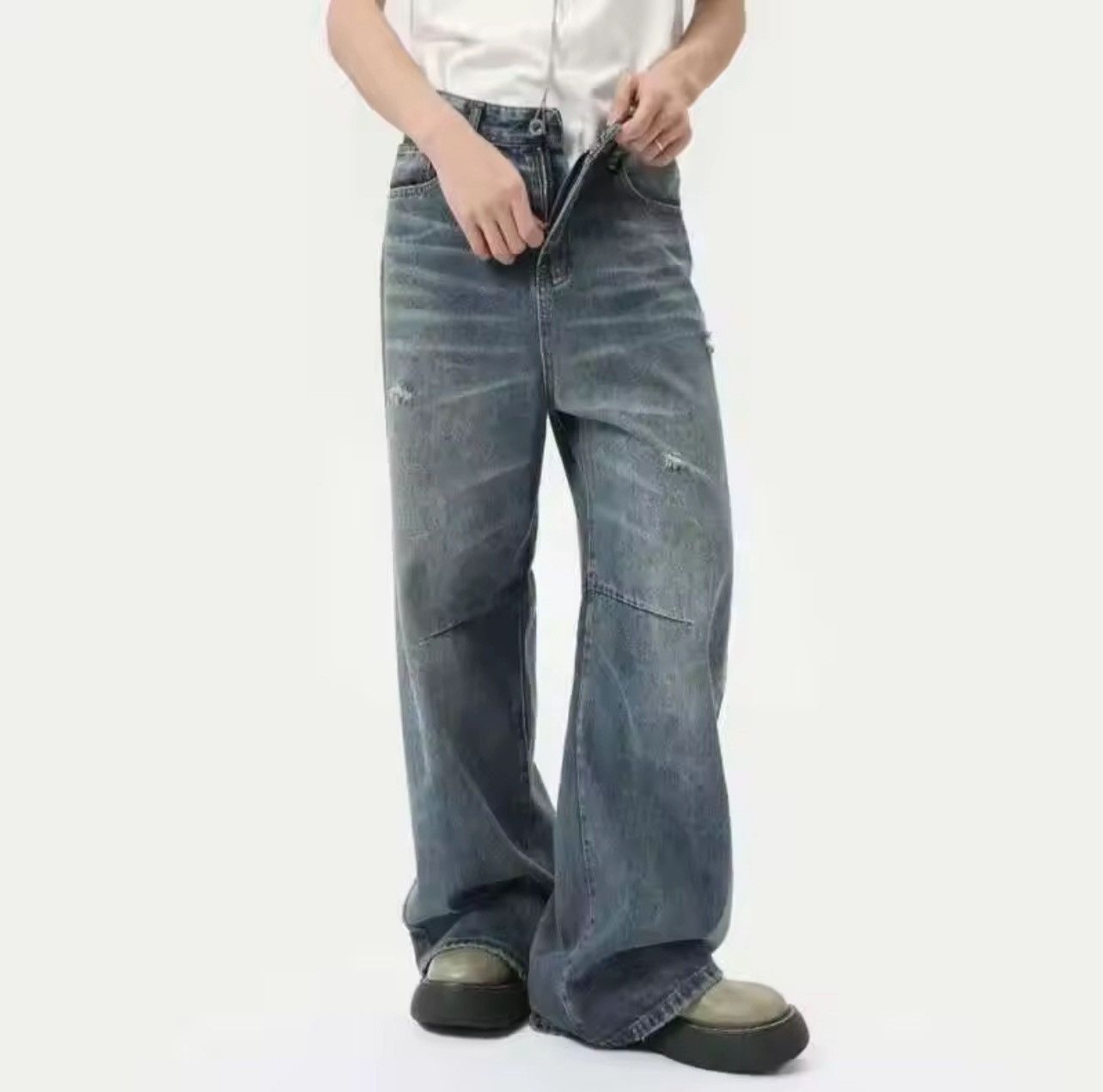 Japanese Brand × Jean American Style Men's Denim Pants Washing Size US 32 / EU 48 - 3 Thumbnail