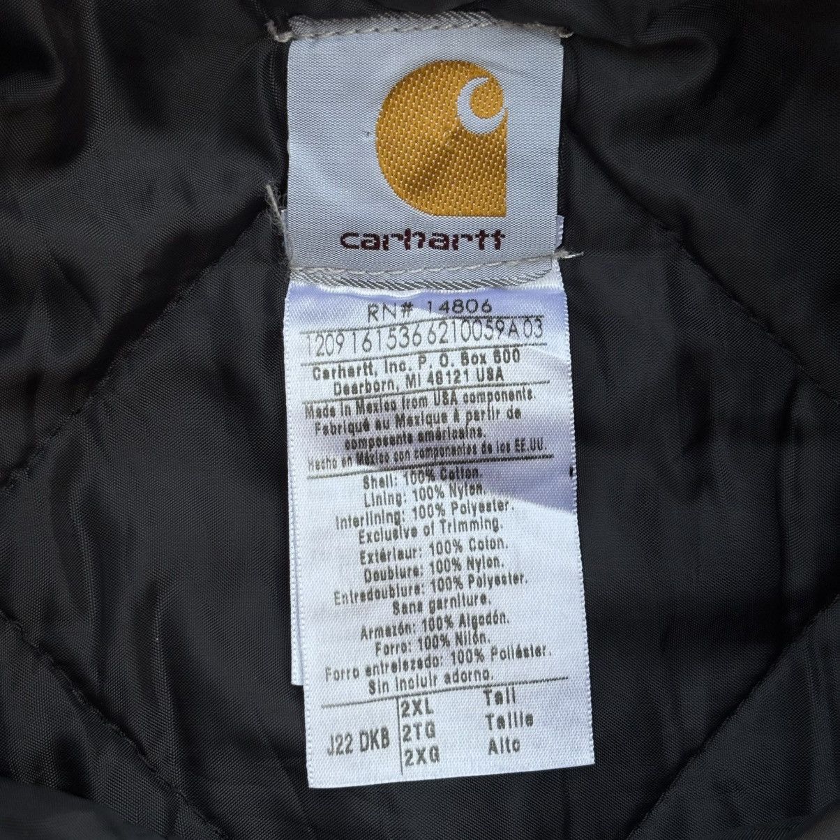 Carhartt Vintage 90s Sunfaded Carhartt Crop Arctic Tall Jacket Size US XXL / EU 58 / 5 - 11 Thumbnail