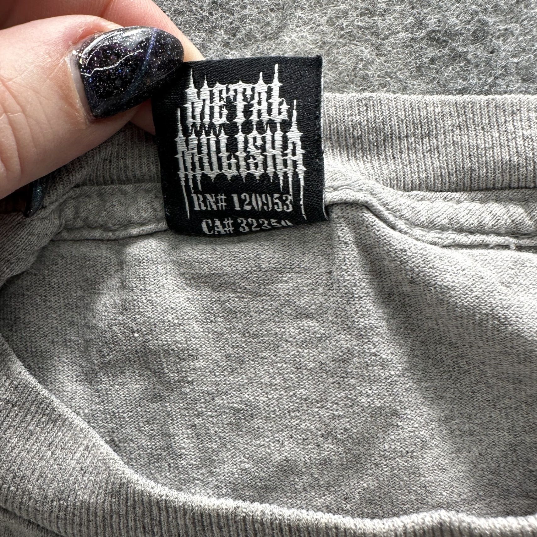 Metal Mulisha VINTAGE Metal Mulisha Shirt Mens Large Gray Graphic Skull Helmet Military Moto Y2K Tee Size US L / EU 52-54 / 3 - 7 Thumbnail