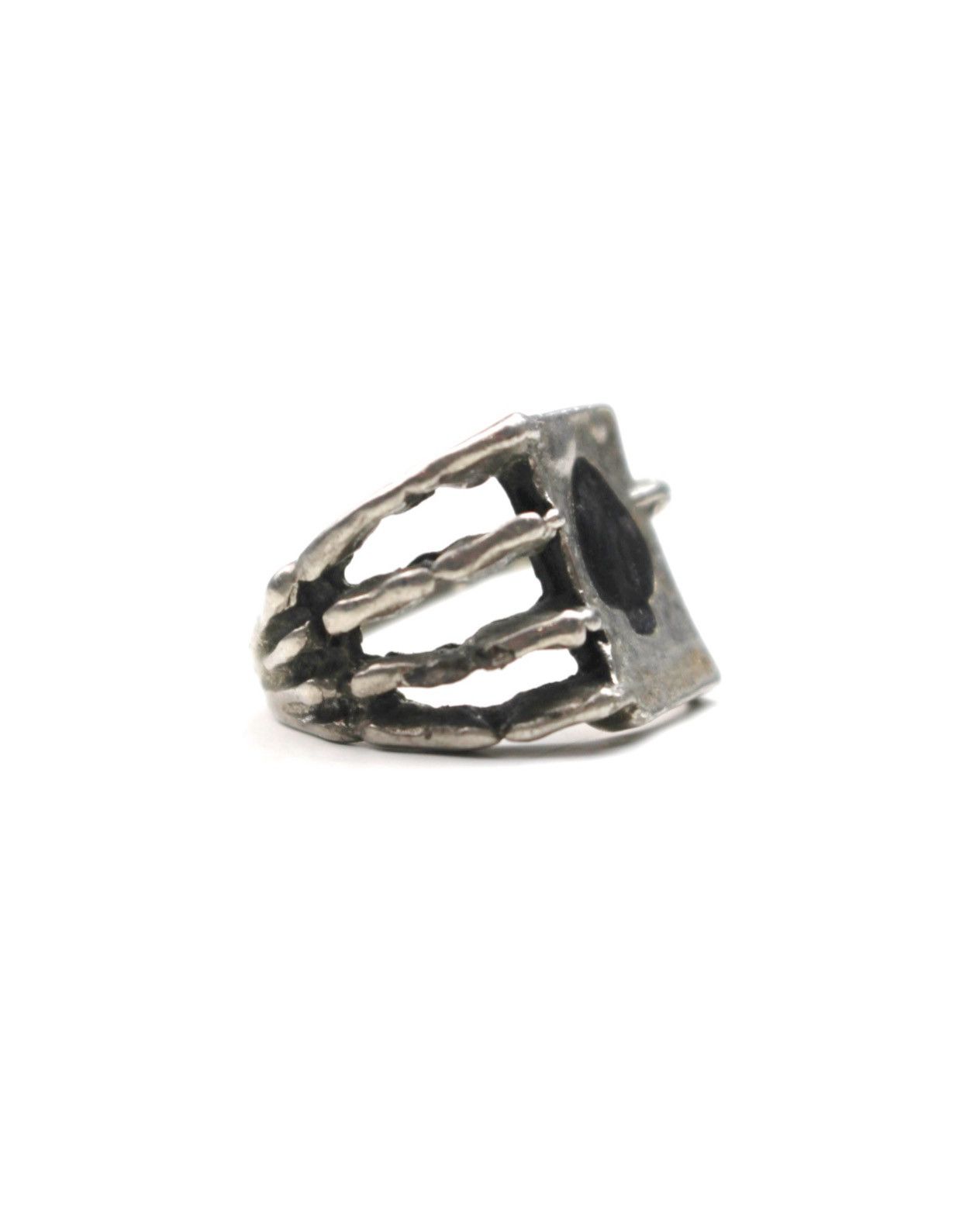 Japanese Brand 2000S JAPANESE MADE ♠ SKELETON HAND SPADE RING Size ONE SIZE - 3 Thumbnail