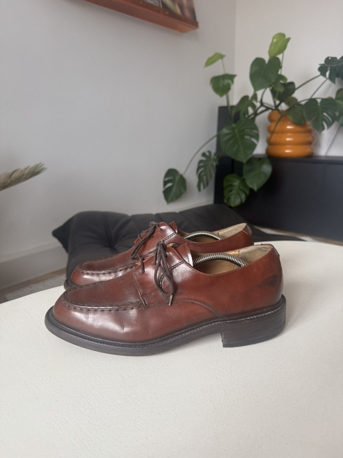 Leather BARKER Leather Derby Made in England Casual Brown Shoes Size US 9 / EU 42 - 1 Thumbnail