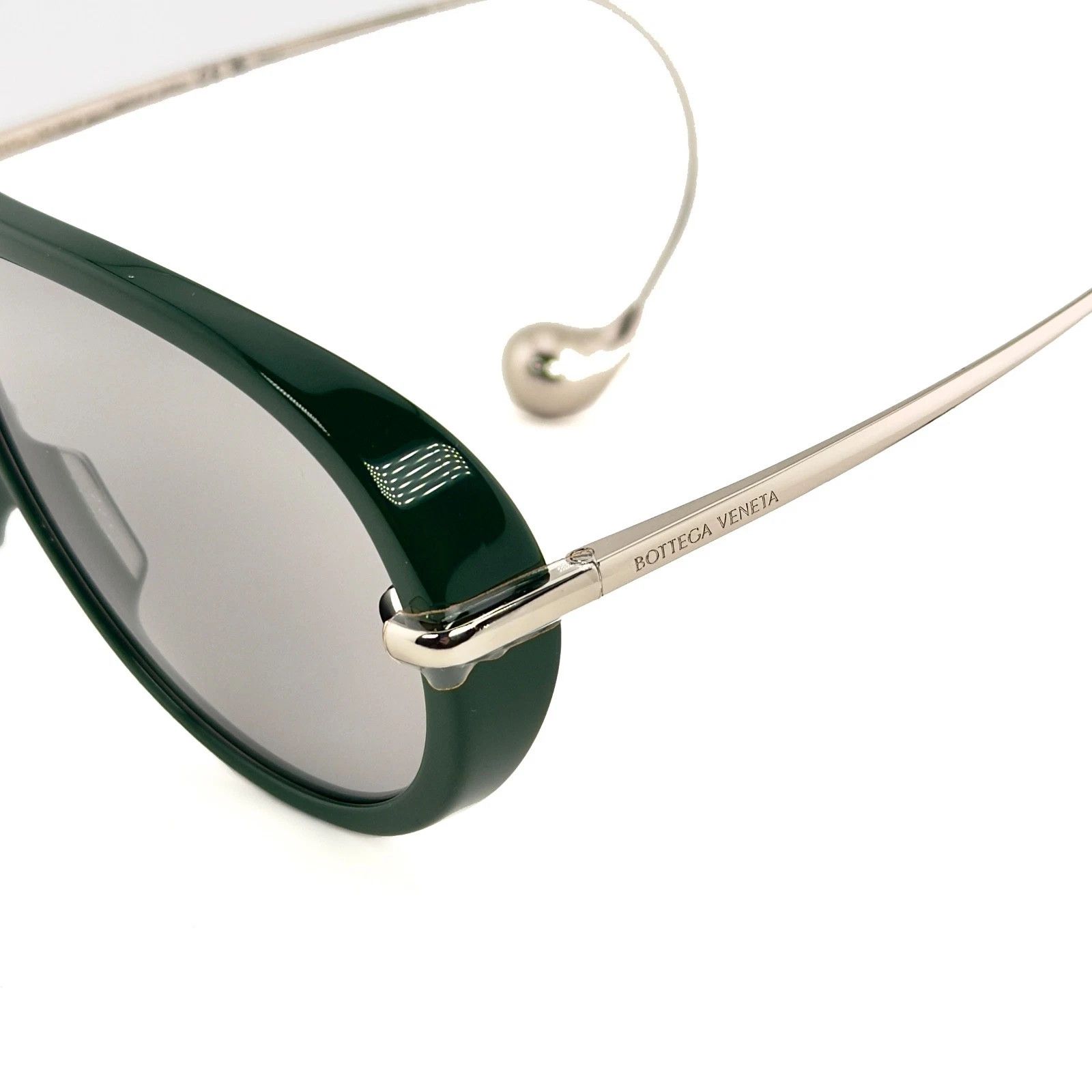 Bottega Veneta BOTTEGA VENETA 1273 DROP BV1273S Metal Silver Green 008 Size ONE SIZE - 9 Thumbnail