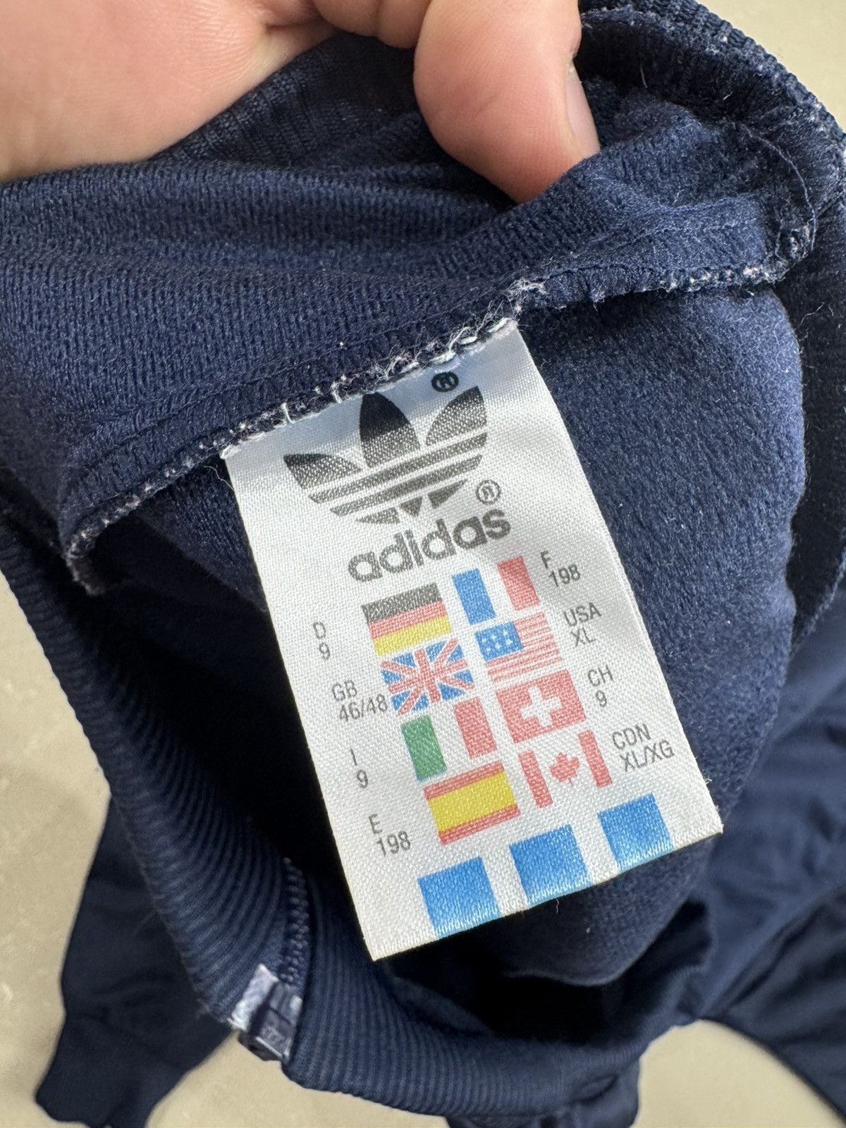 Adidas Vintage 90s Adidas Track Jacket Zip Pattern XL Size US XL / EU 56 / 4 - 4 Thumbnail