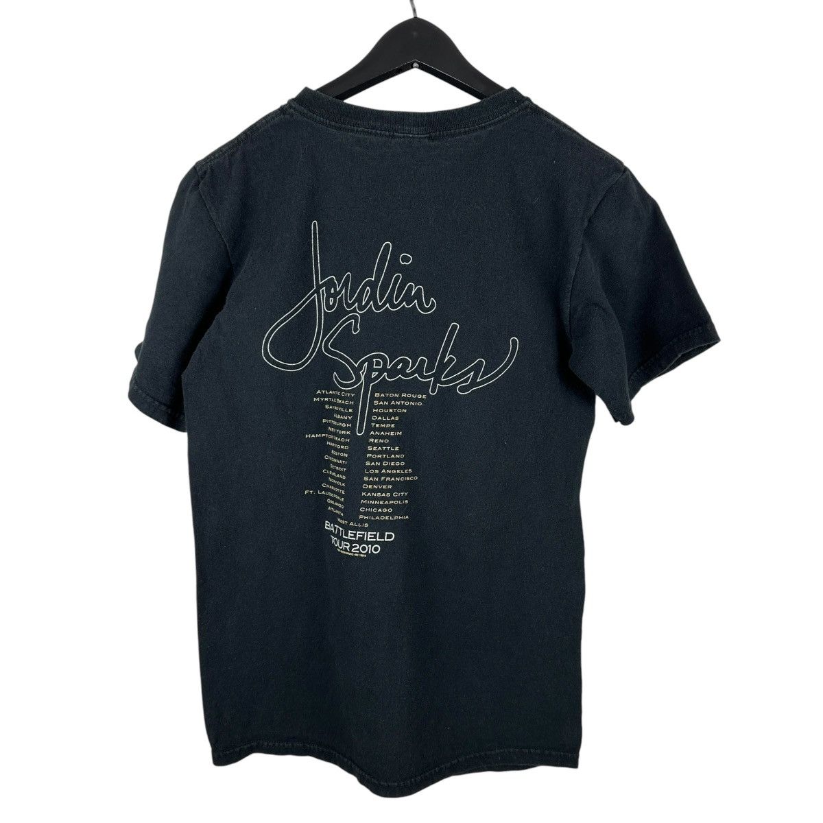 Band Tees × Vintage Vintage 2010 Jordin Sparks Battlefield R&B Shirt Size US S / EU 44-46 / 1 - 2 Thumbnail