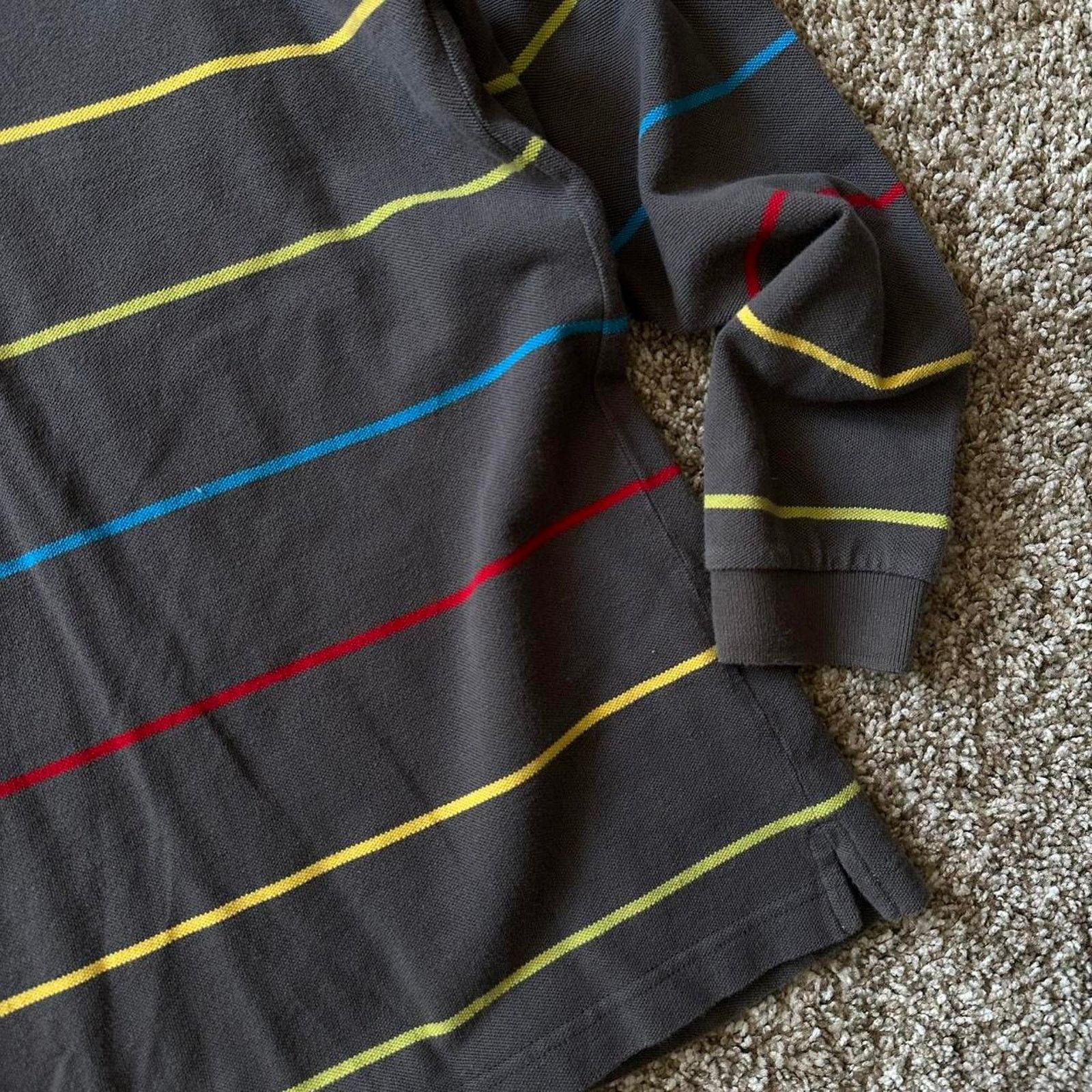 Gap × Vintage Vintage Y2K Gap Striped Polo Kids Longsleeve Rugby Shirt Size US XS / EU 42 / 0 - 6 Thumbnail