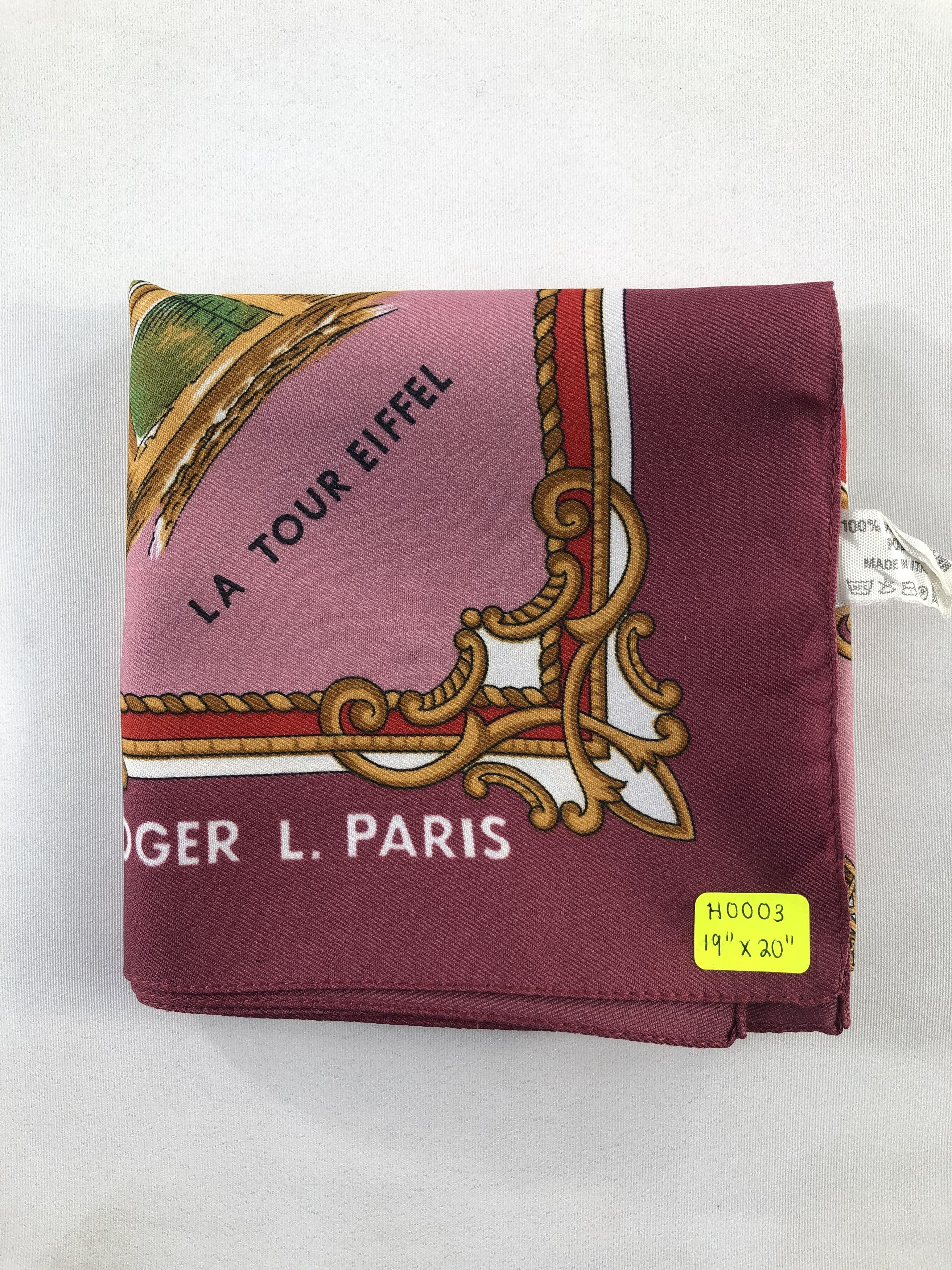 Designer Roger L. Paris Handkerchief / Bandana / Neckerchief Size ONE SIZE - 4 Thumbnail