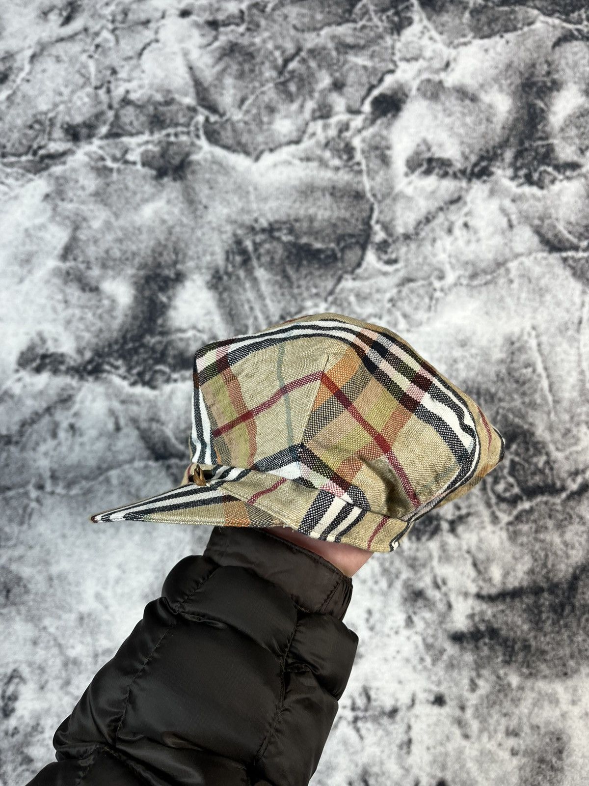 Burberry Burberry London Linen Check Cap Size ONE SIZE - 6 Thumbnail
