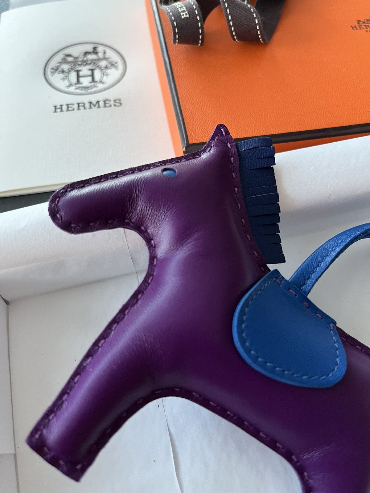 Hermes Rare Brand New Hermes Rodeo MM Leather Horse Charm Size ONE SIZE - 7 Thumbnail