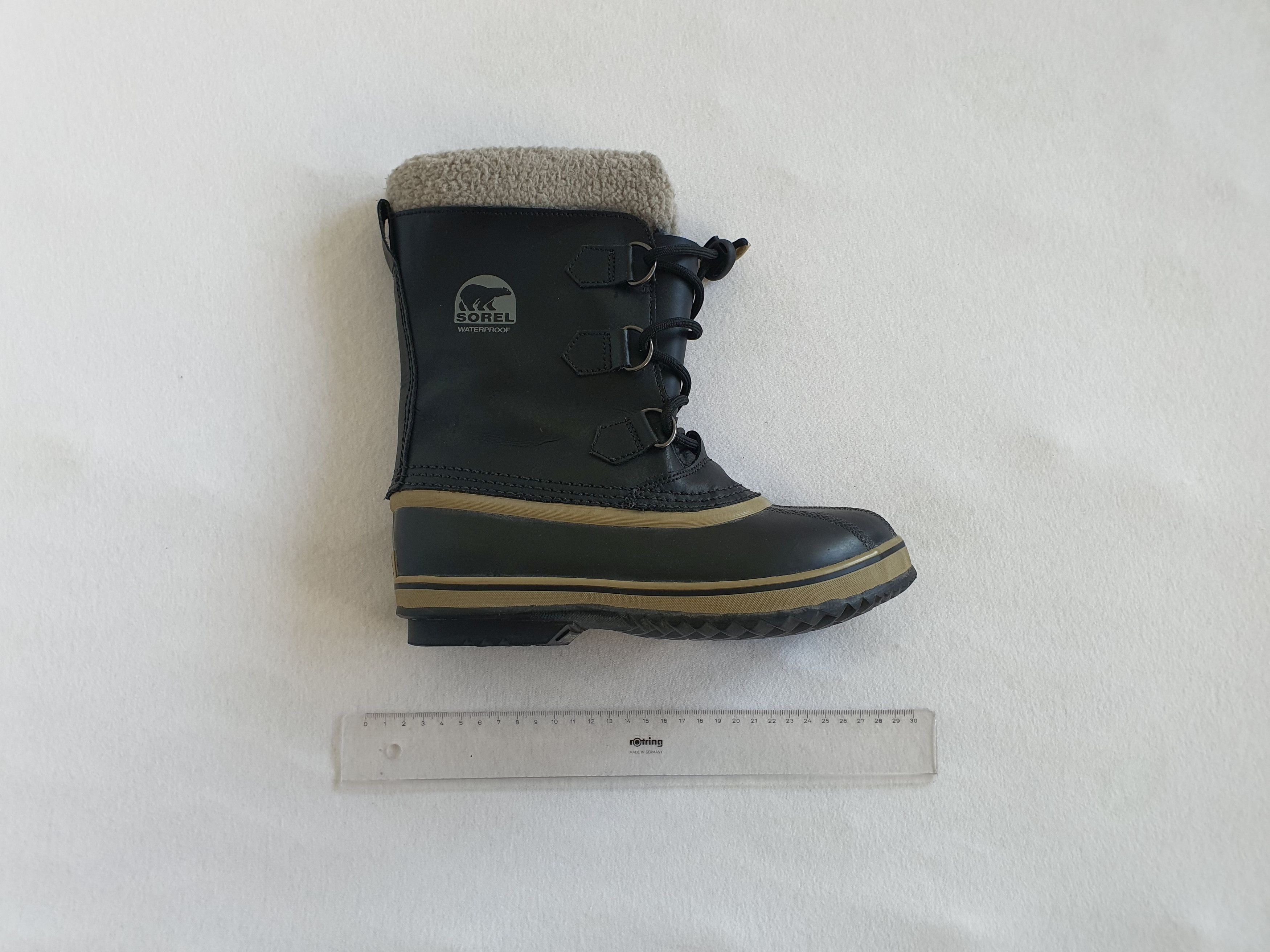 SOREL YOOT PAC (Kids CARIBOU) Nylon Waterproof Snow Boots Size US 5.5 / IT 35.5 - 10 Thumbnail