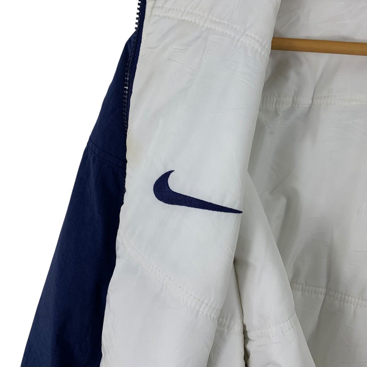 Nike × Vintage Vintage 90s NIKE Swoosh Sportswear Big Logo Backhit Jacket Size US XL / EU 56 / 4 - 7 Thumbnail