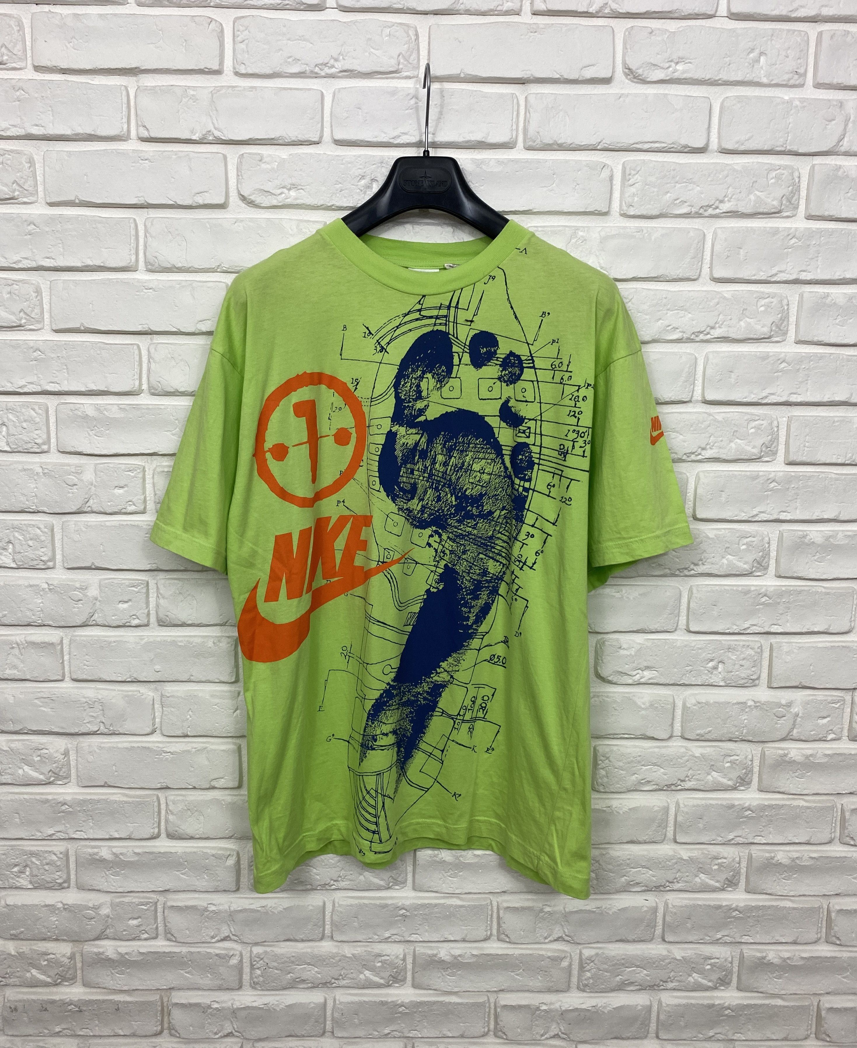 Nike Men's Nike T-Shirt Short Sleeve Big Logo Footprint Size L Size US L / EU 52-54 / 3 - 1 Thumbnail