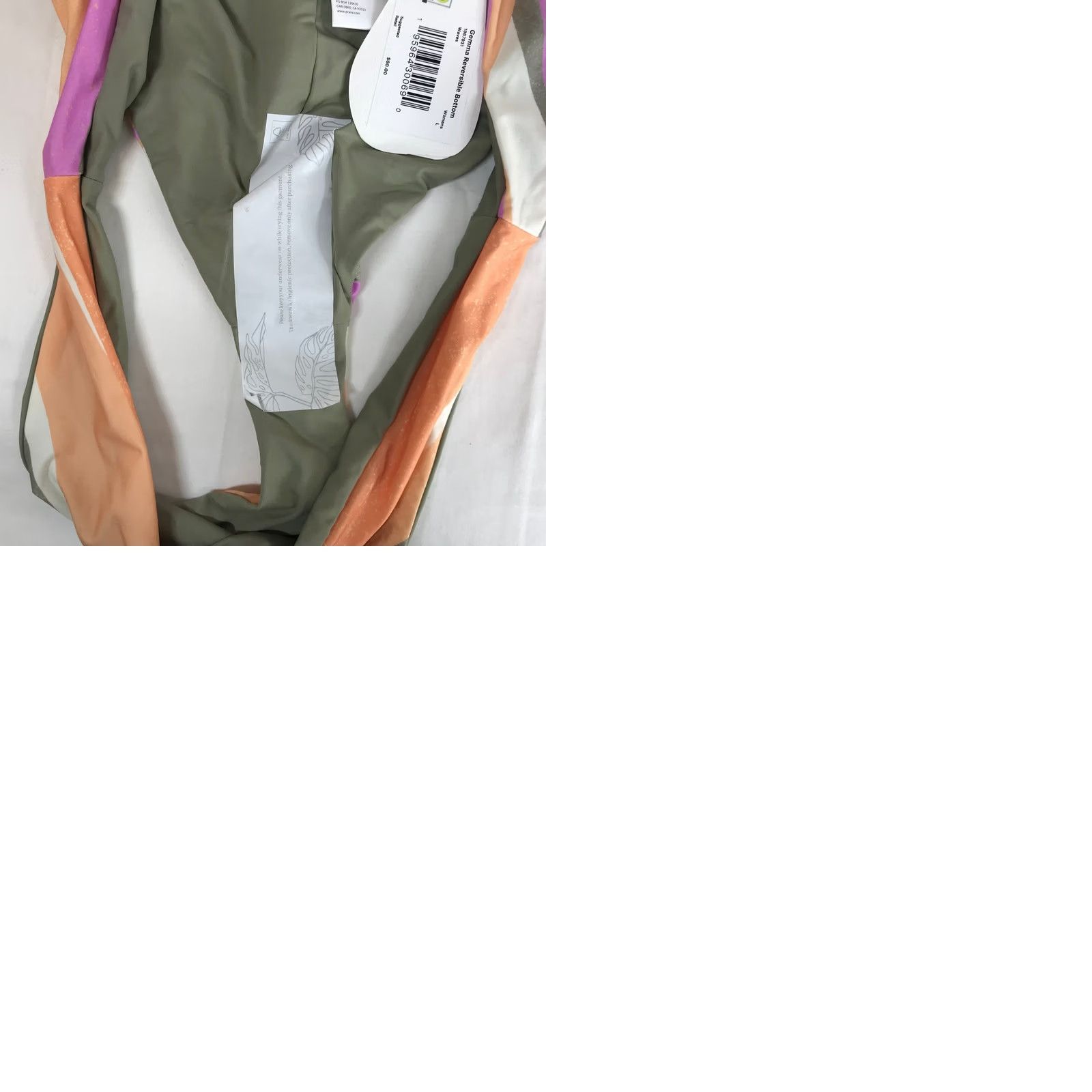 Prana prAna Womens L Striped Bikini Bottoms GEMMA REVERSIBLE Size NEW Size 36" / US 14 / IT 50 - 9 Thumbnail