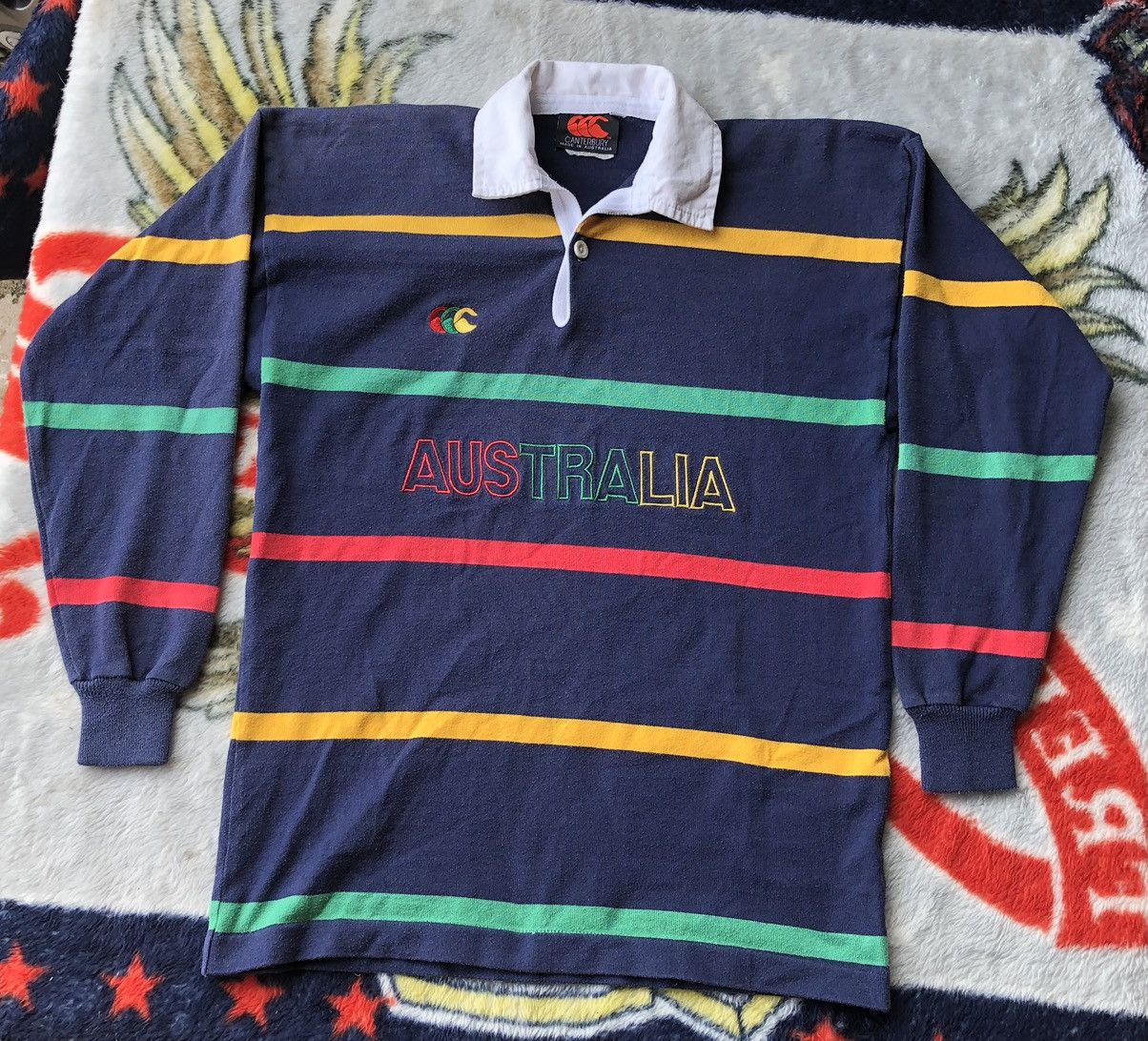 Canterbury of New Zealand Vintage Canterbury Australia Rugby Jersey Collar Size US S / EU 44-46 / 1 - 1 Thumbnail